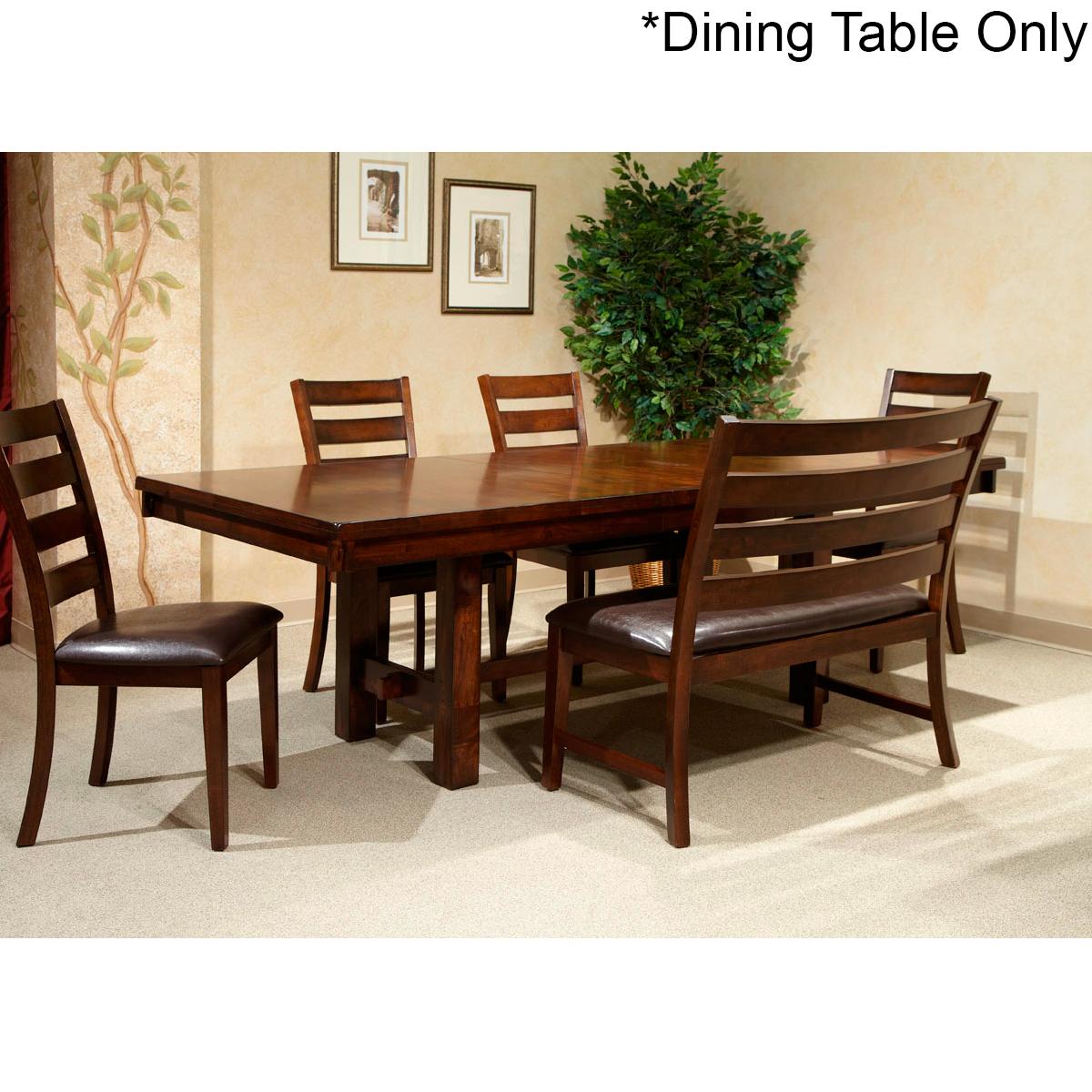 Hawthorne Furniture Kona Trestle Dining Table in Raisin Table Only