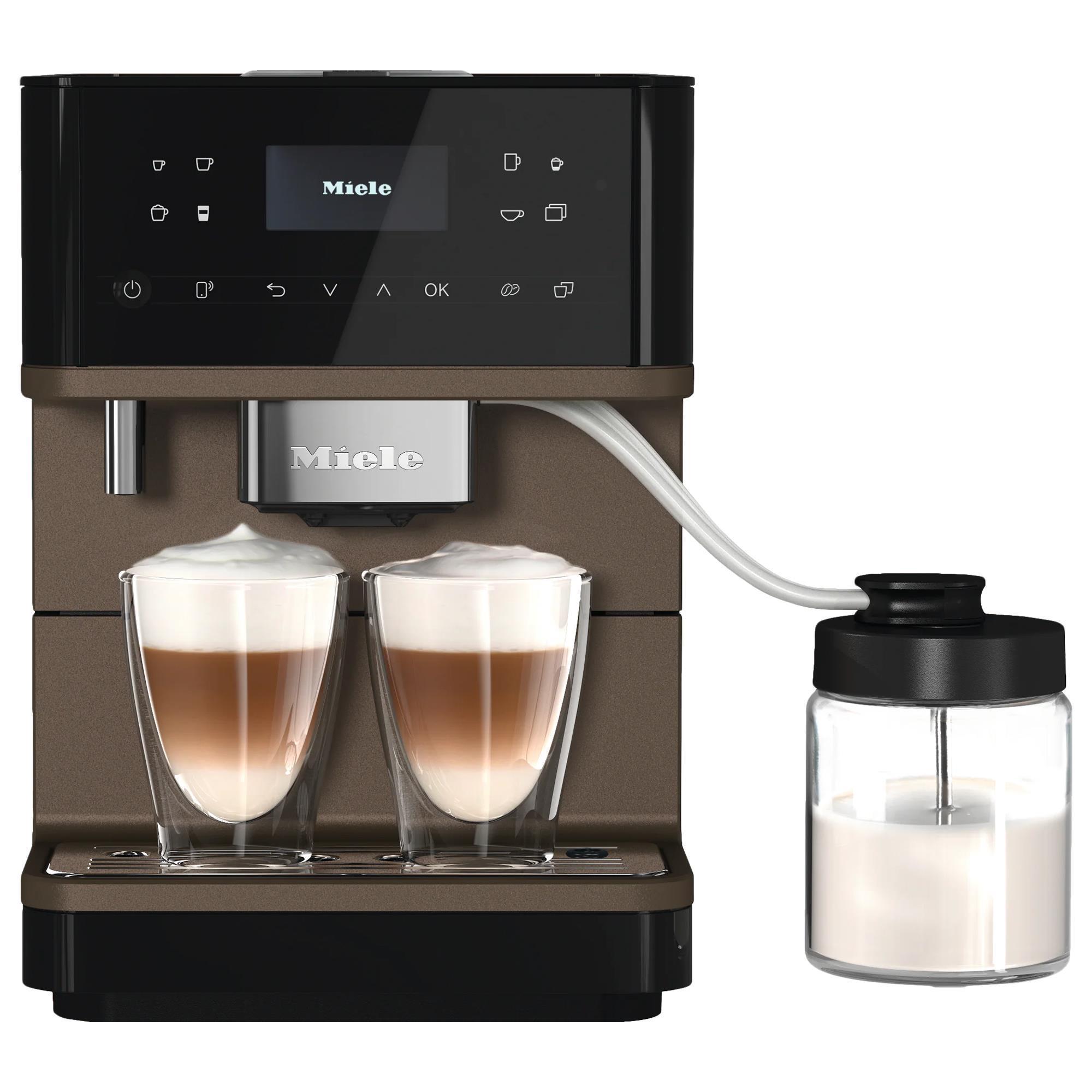 Miele MilkPerfection Countertop Coffee Machine in Obsidian Black