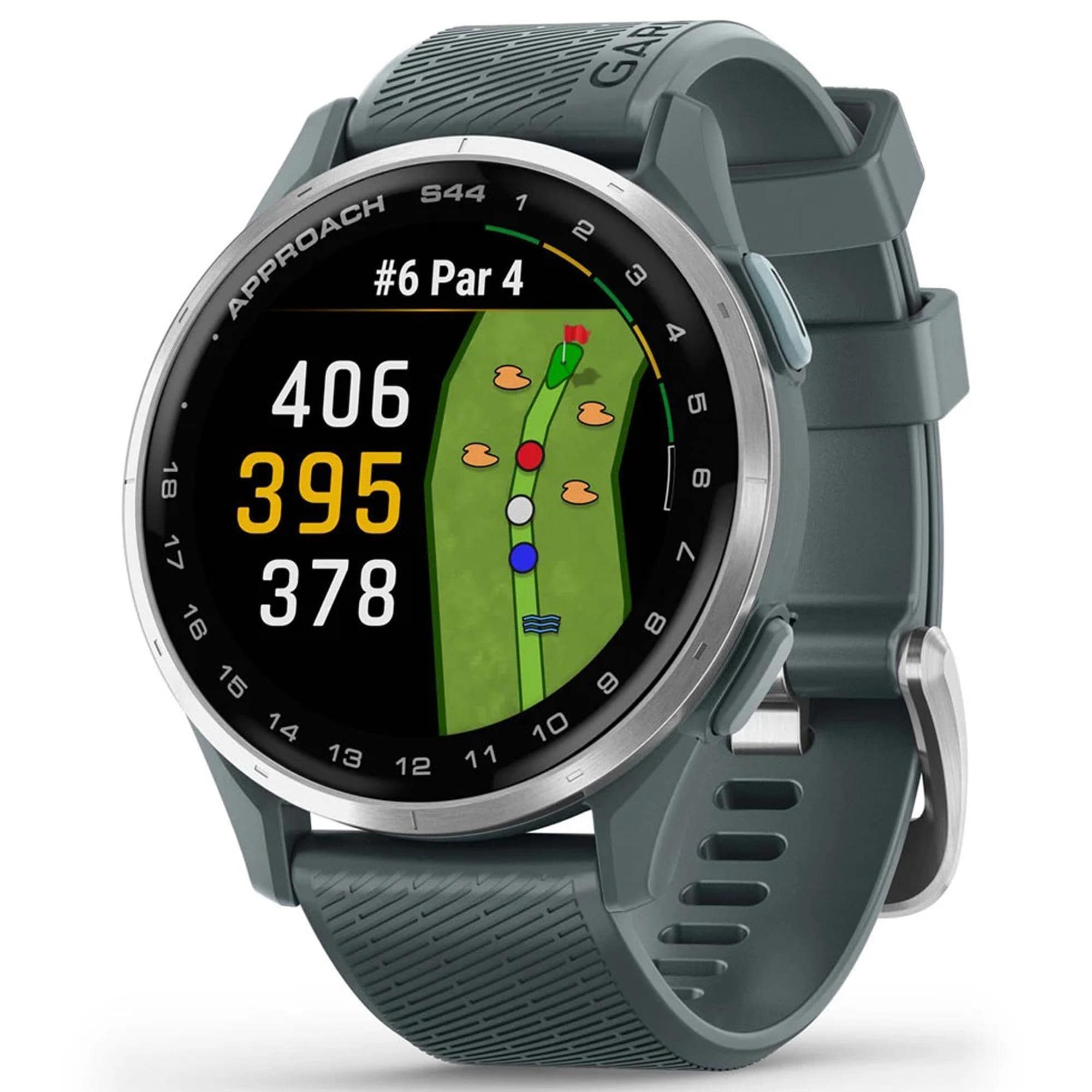 Garmin Approach S44 43mm Golf Smartwatch Silver Aluminum Bezel