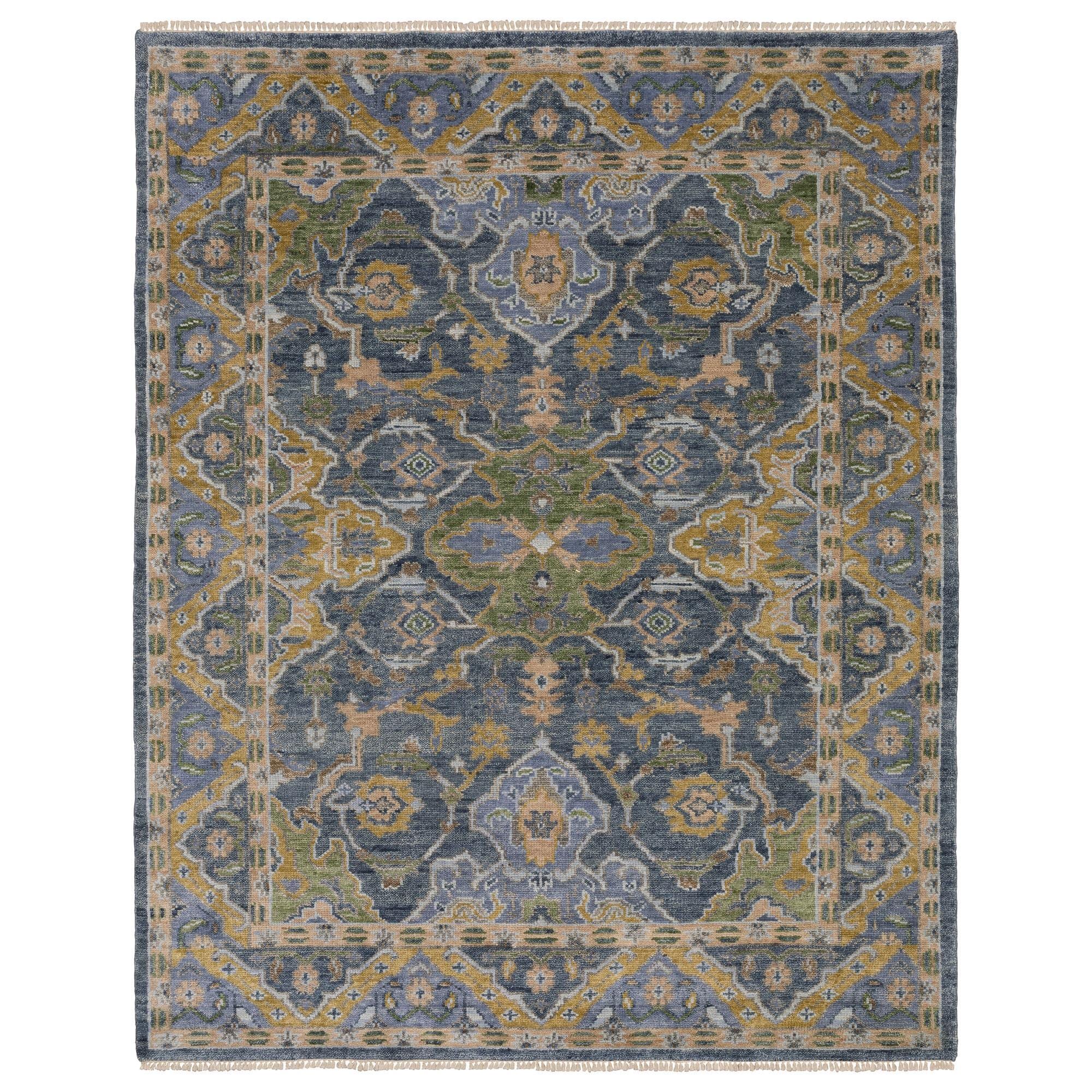 Oriental Weavers Majorca Blue and Green 9' x 12' Area Rug