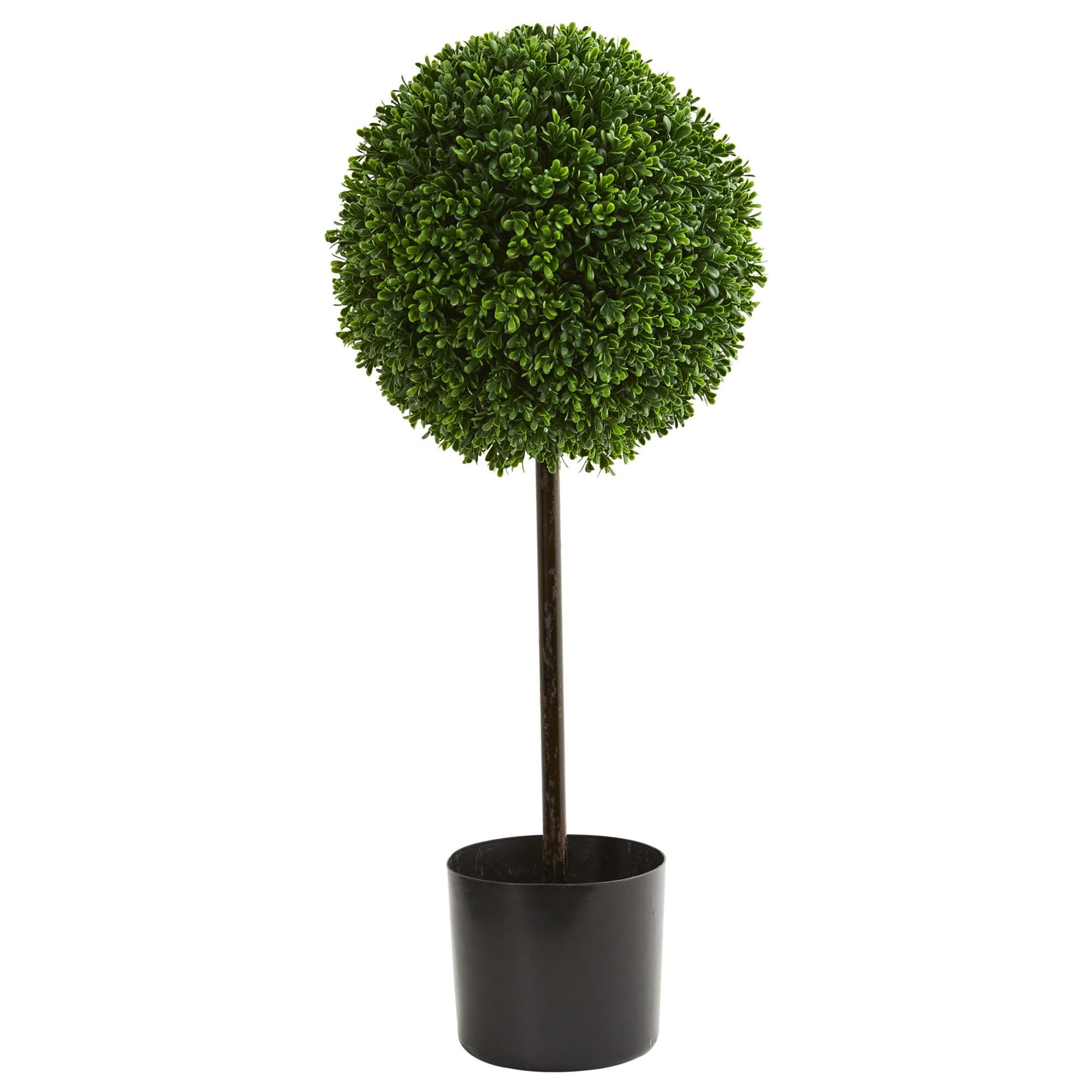 faux outdoor topiary trees