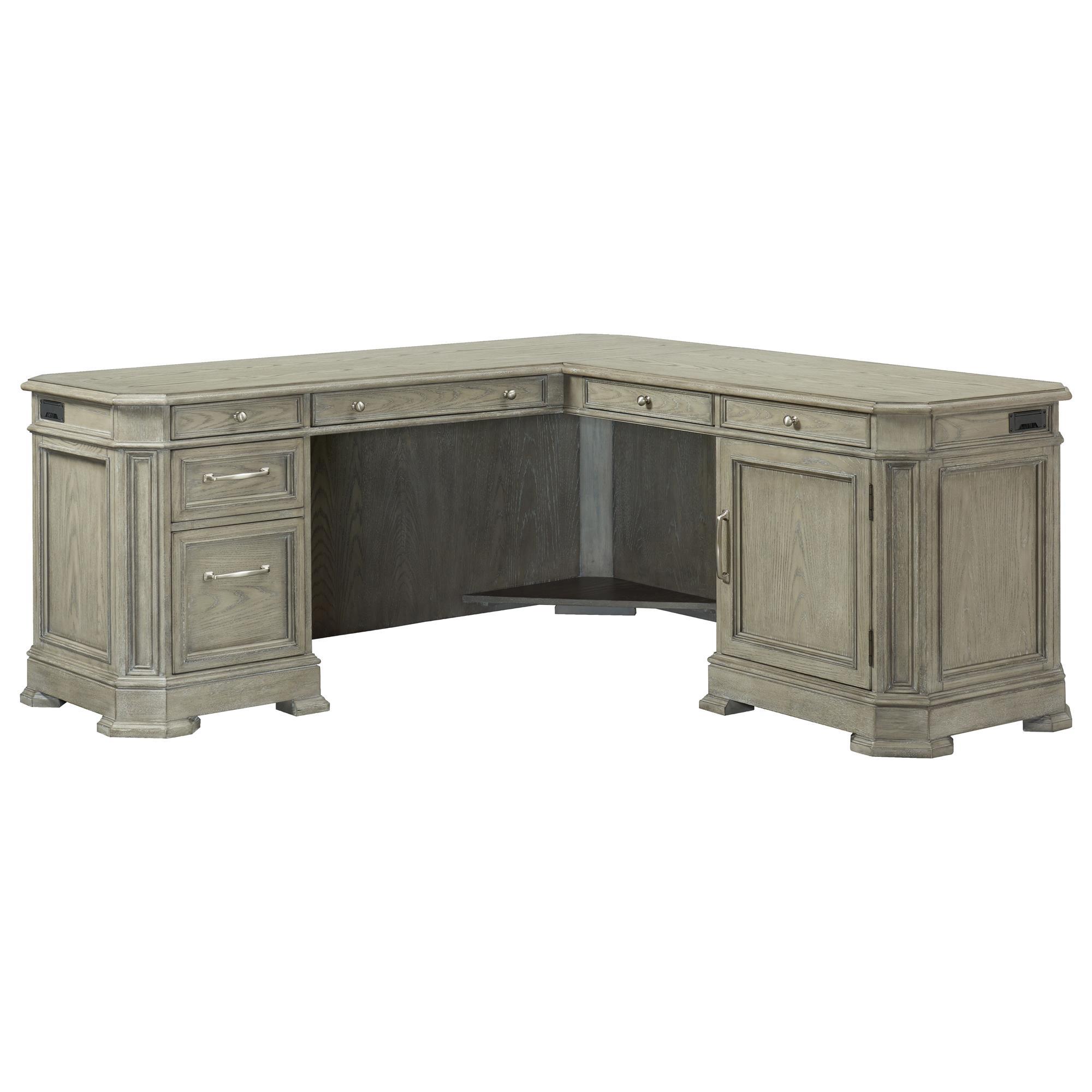 Shannon Hills Wimberley LDesk and Return in Pavestone NFM