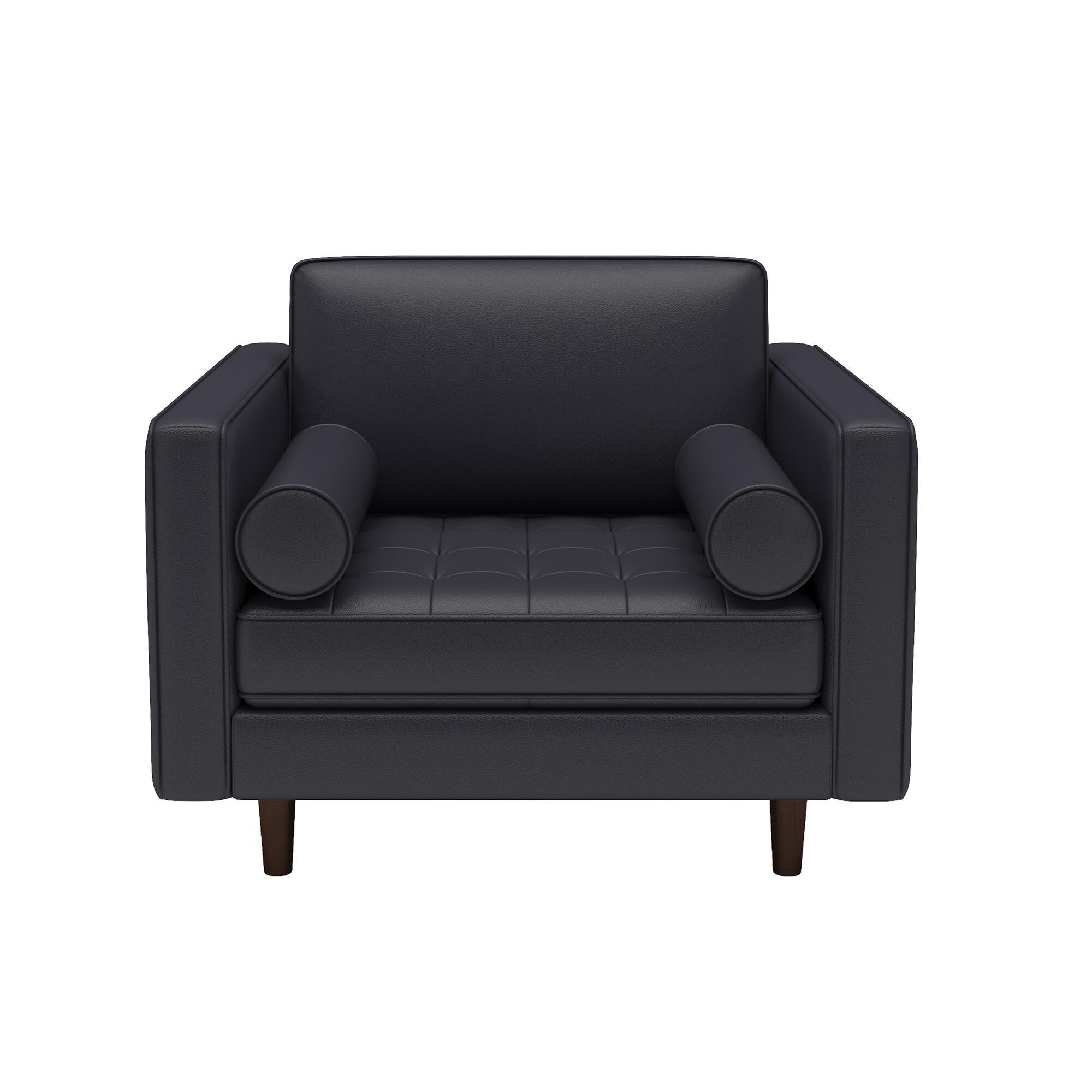 Interlochen Leather Suit Chair in Florida Black Shop NFM