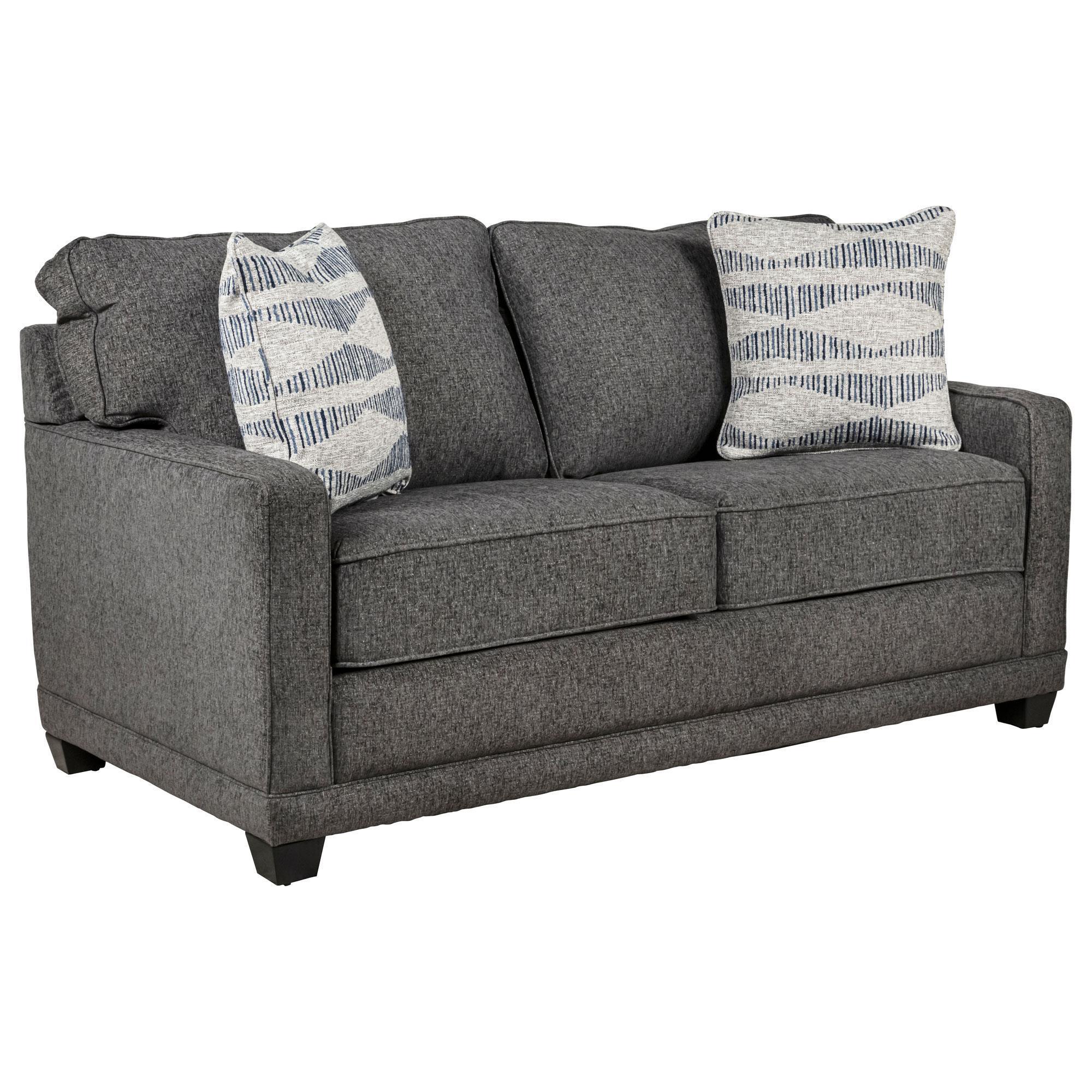 La-Z-Boy Kennedy Apartment-Size Sofa in Charcoal