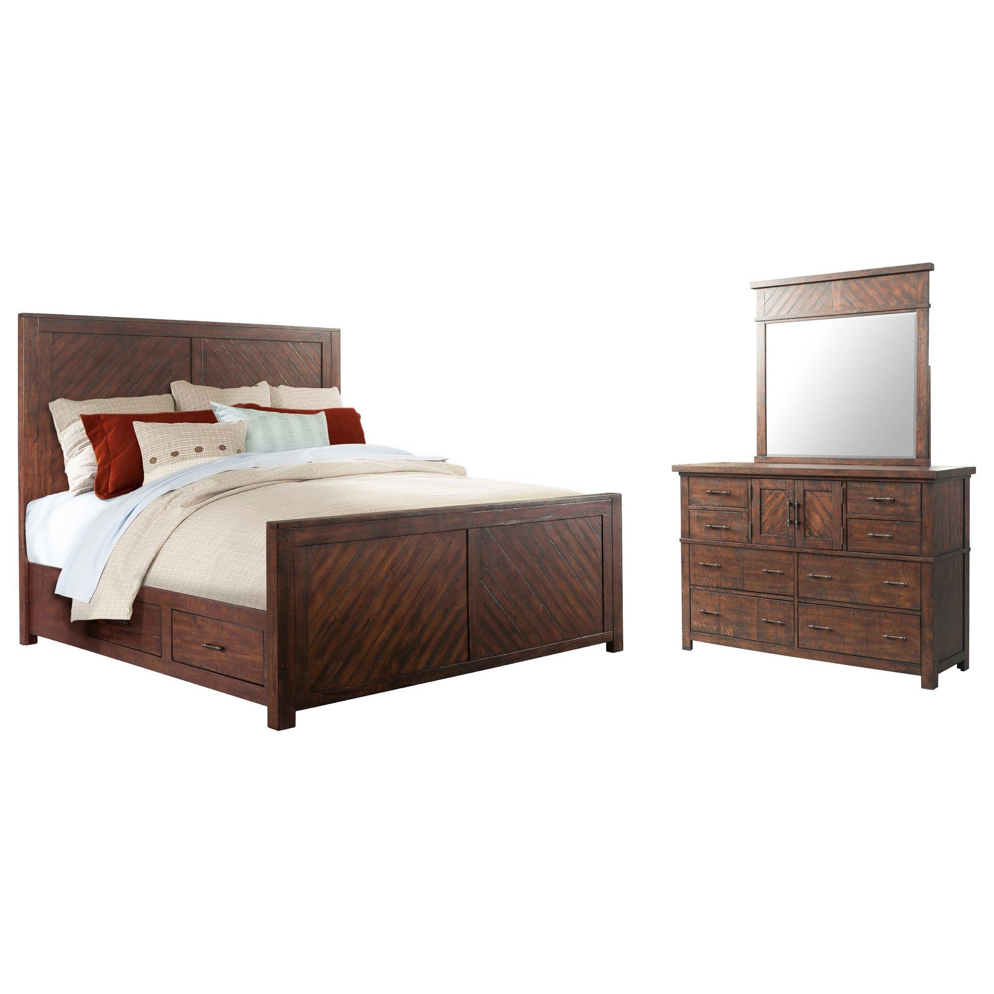 Mayberry Hill Jax 5-Piece Queen Bedroom Set in Cherry