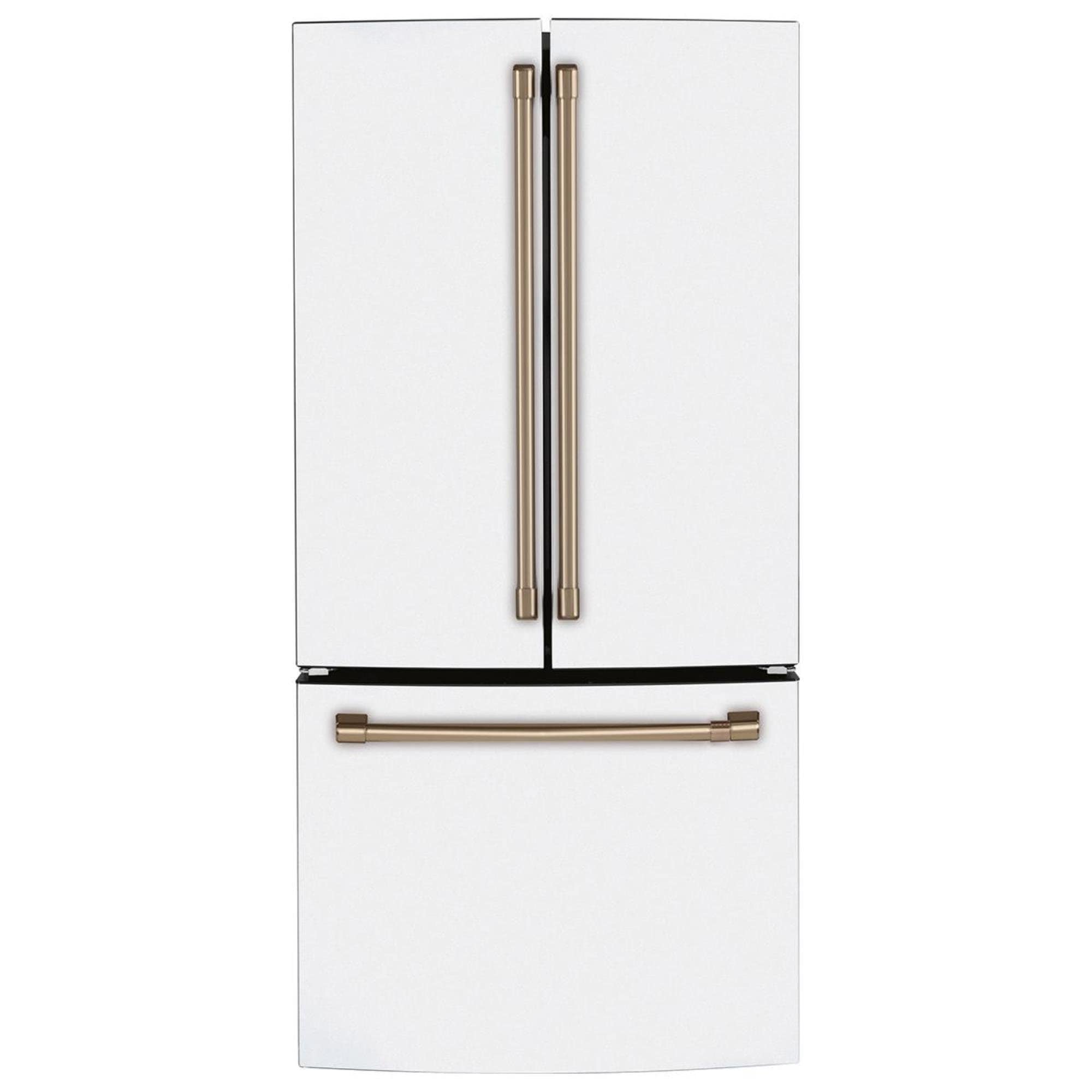 GE Cafe 19 Cu. Ft. 3Door French Door Refrigerator in Matte White