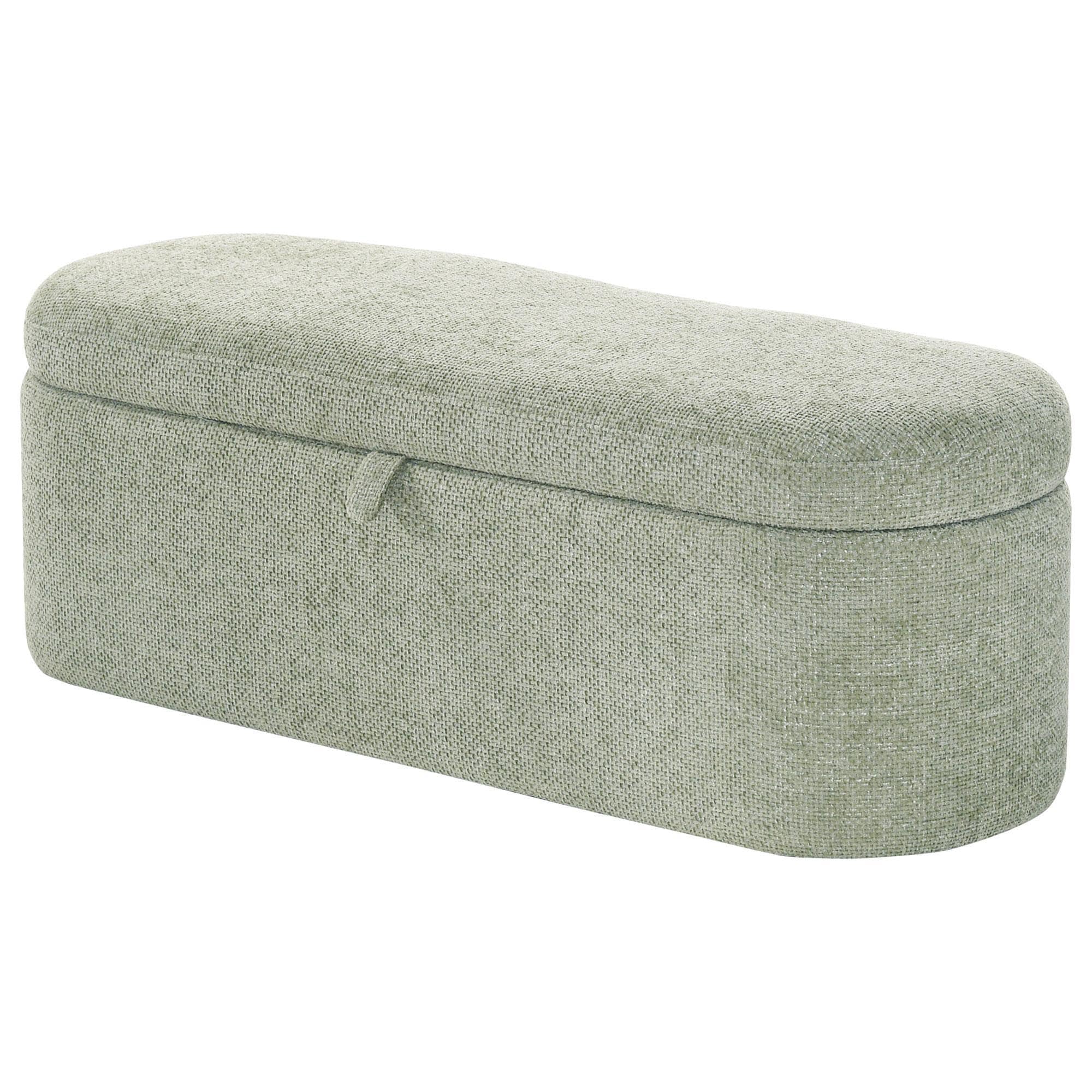 Crown Mark Philipa Storage Bench in Light Green