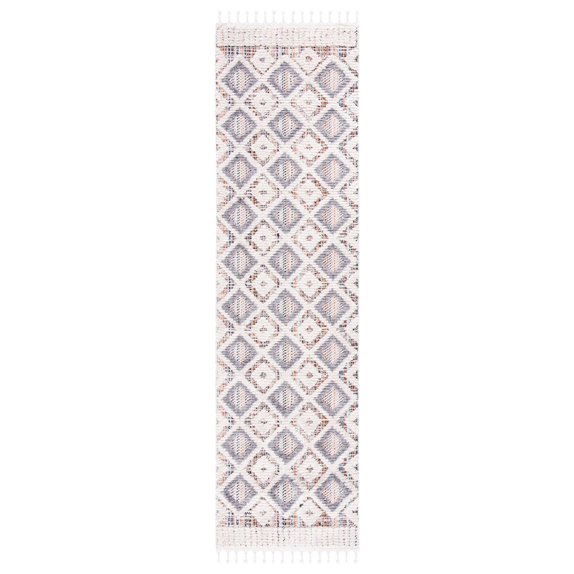 SAFAVIEH Natura Collection Area Rug - 11' Square, Ivory, Handmade Moroccan Boho Tribal Wool & Cotton, Ideal for High Traffic Areas in Living Room, Bedroom (NAT102C