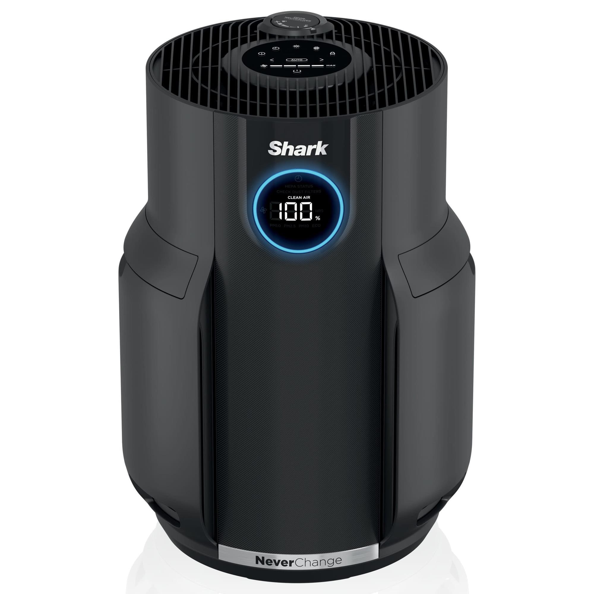 Shark NeverChange 650 Sq. Ft. Large Air Purifier in Black