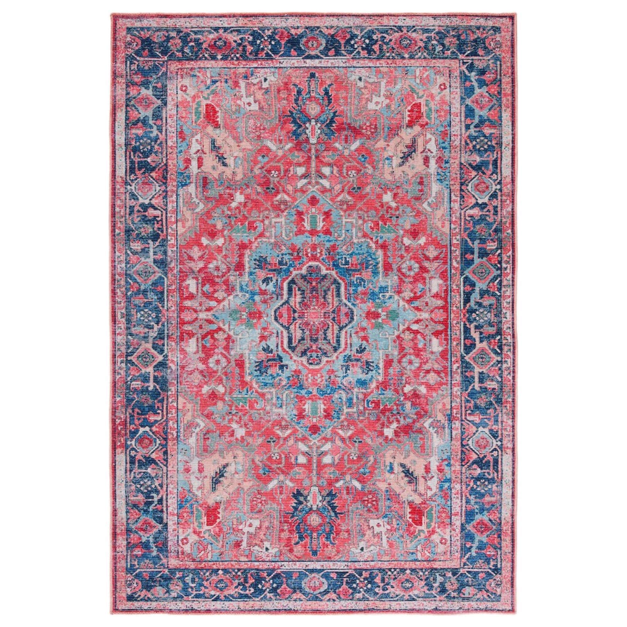 Safavieh Serapi SEP518 9' x 12' Navy and Red Area Rug