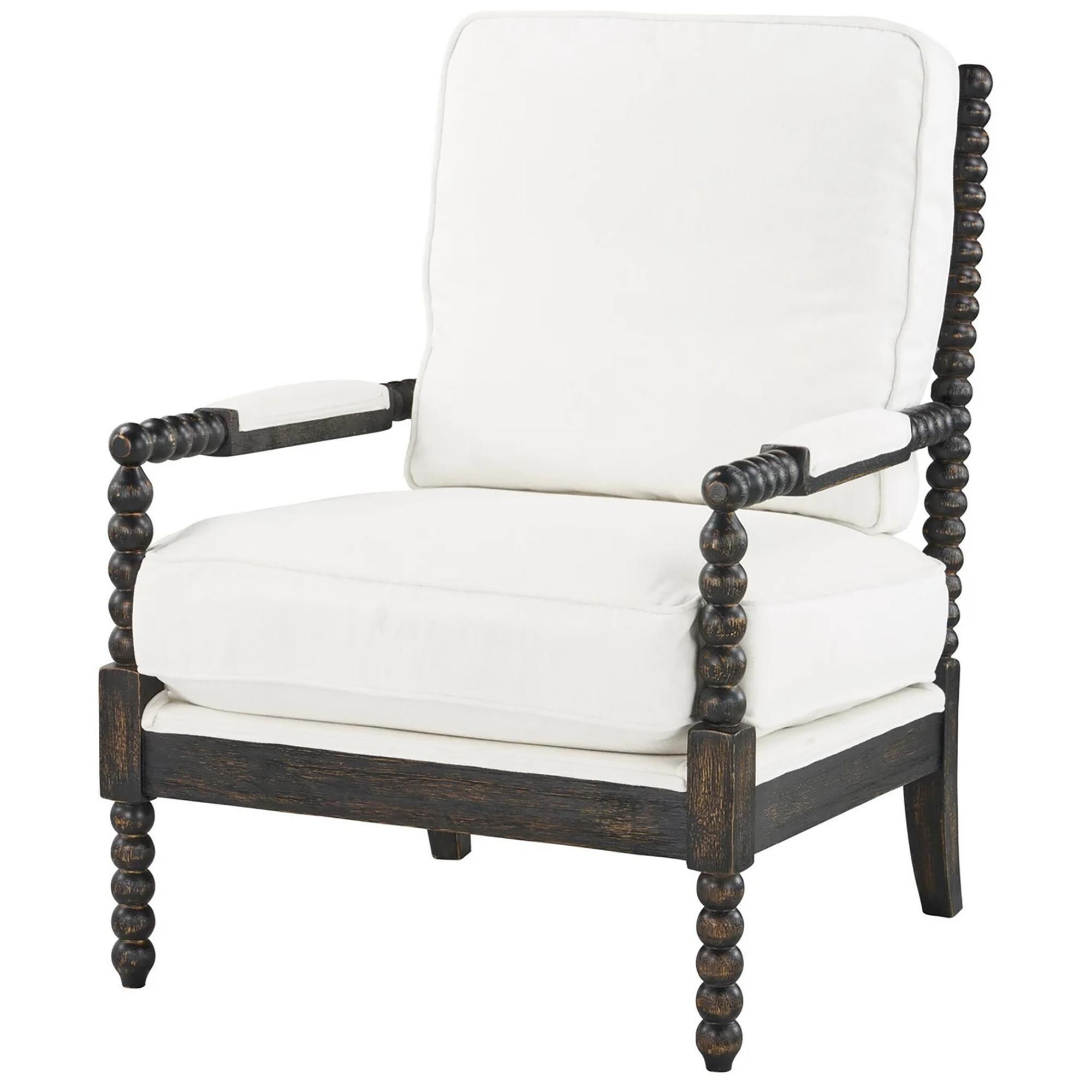Southern Lighting Willow Accent Chair in Washable White NFM