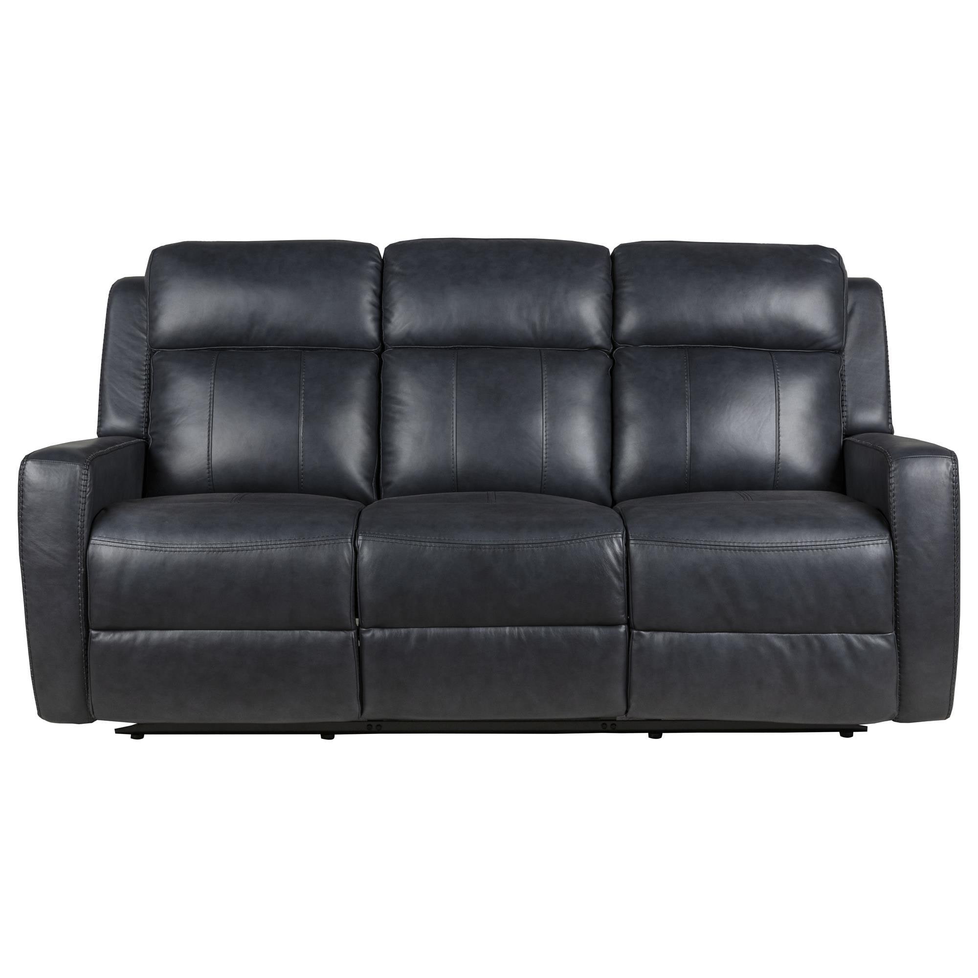 Bassett Norwood Power Reclining Sofa in Slate