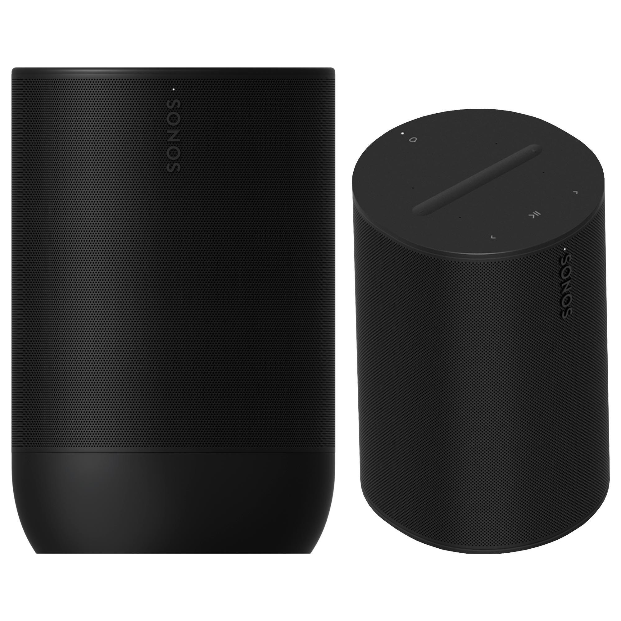 Sonos Era 100 ブラック 2台セット SONOS Era 100 Pro and Move 2 Indoor/Outdoor Speaker Set in Black