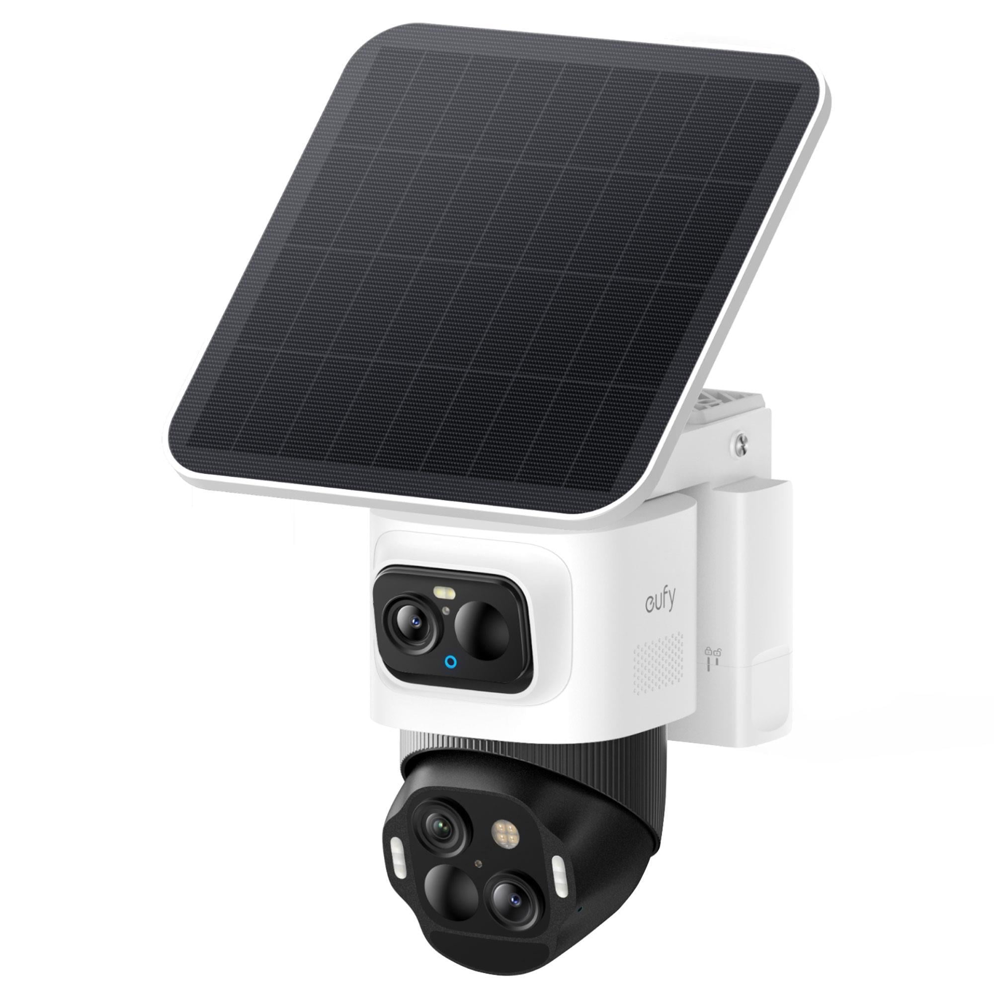 eufy S4 Solar-Powered Triple-Lens Security Camera in White