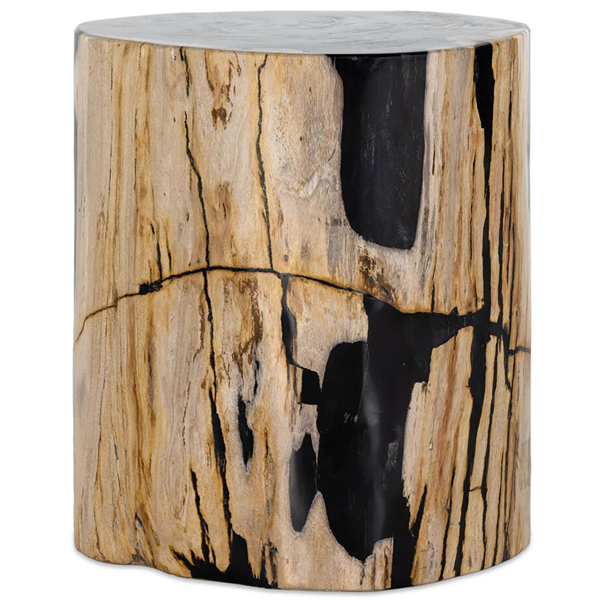 Four Hands Kos End Table in Light Petrified