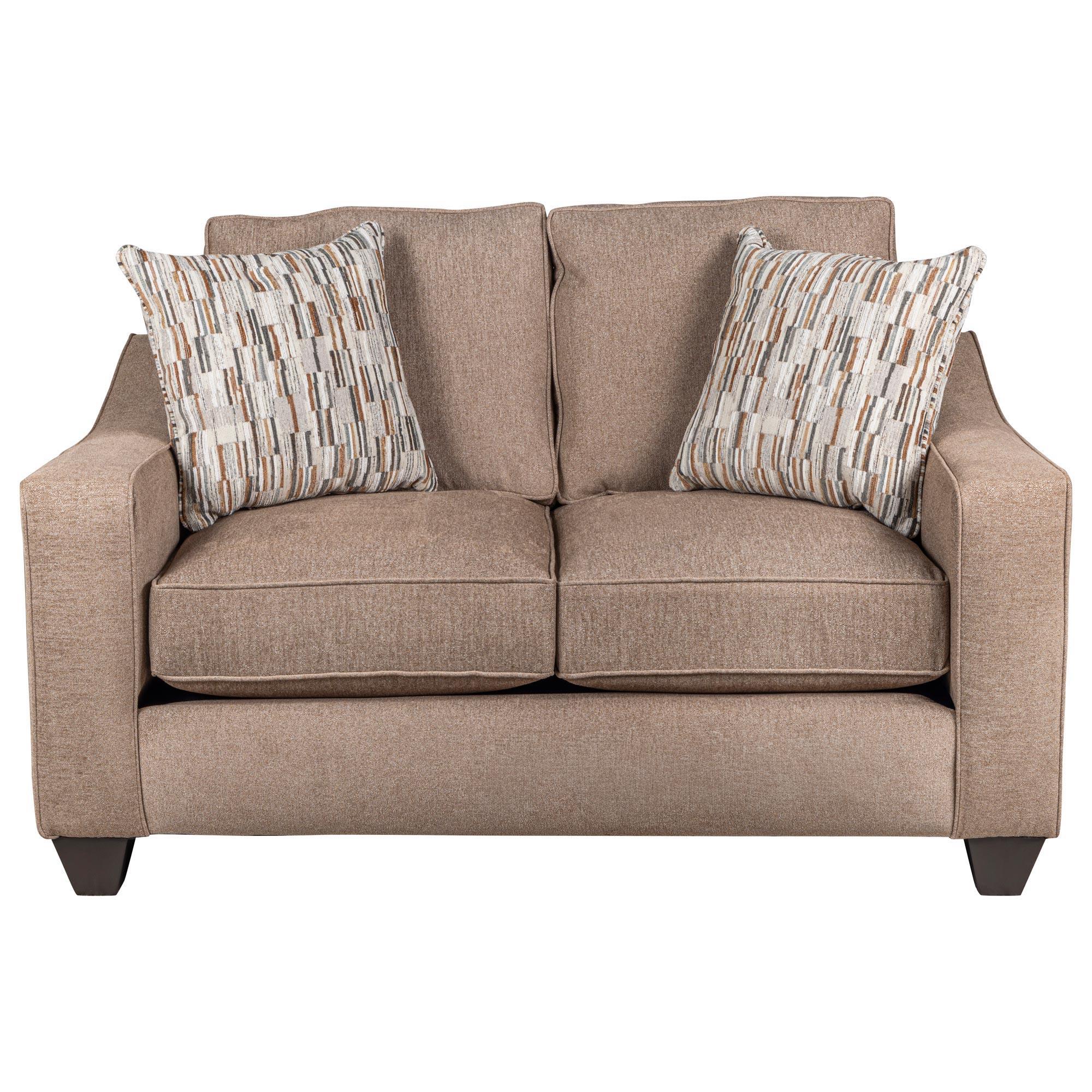 lovemay。 Maple + Main Galaxy Stationary Loveseat in Hazelnut