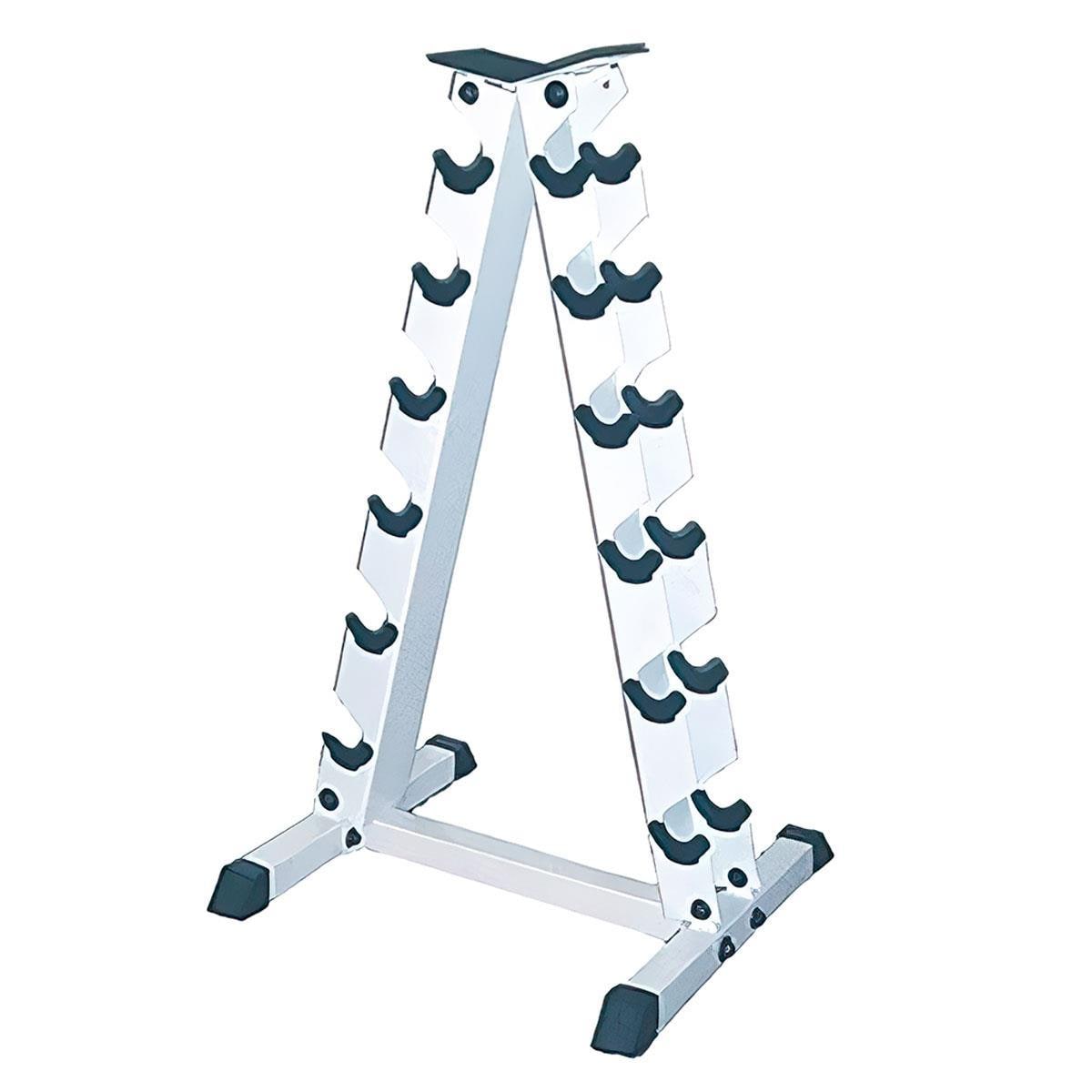Apollo Athletics A frame Dumbbell Rack in White NFM