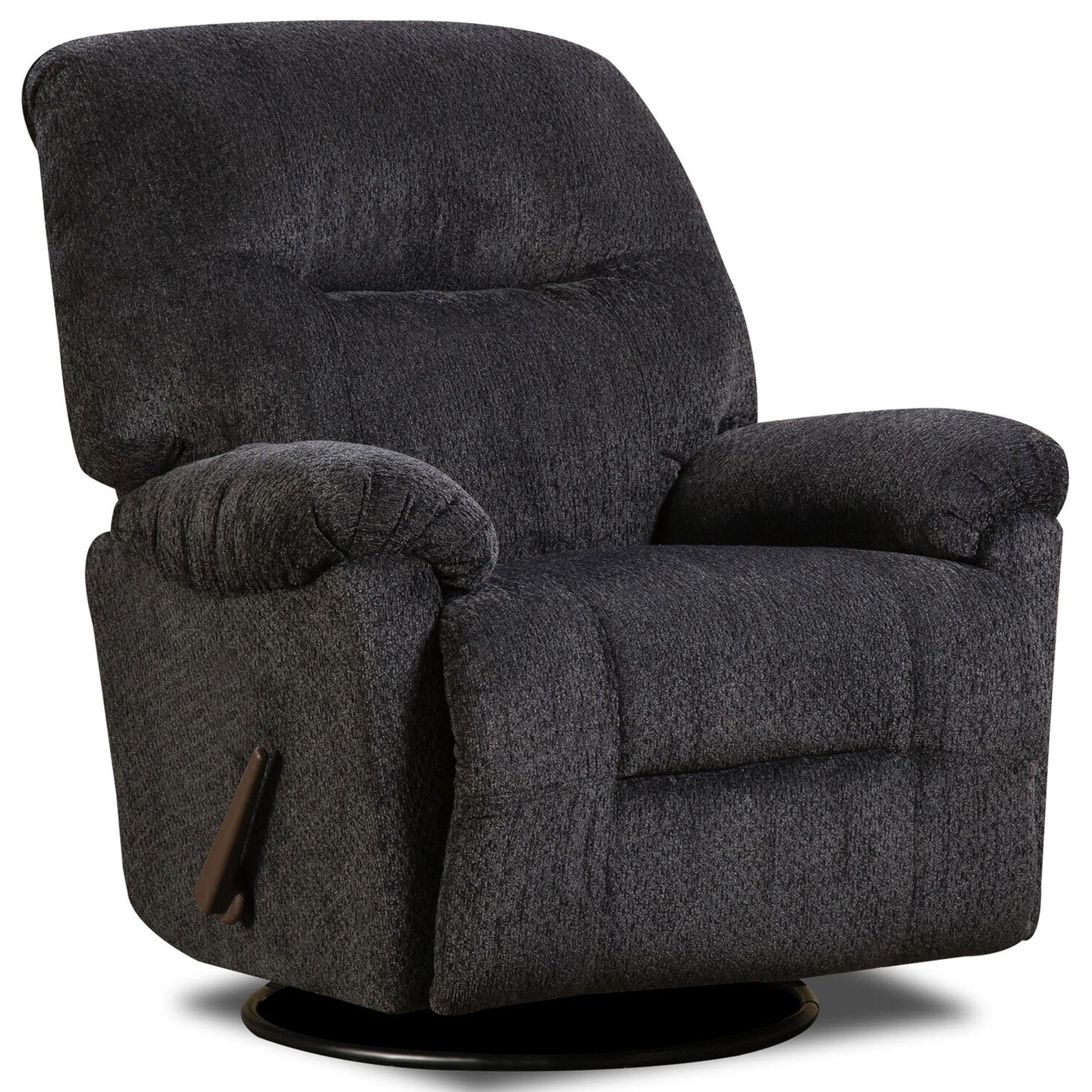 Hudson Slate Swivel Recliner