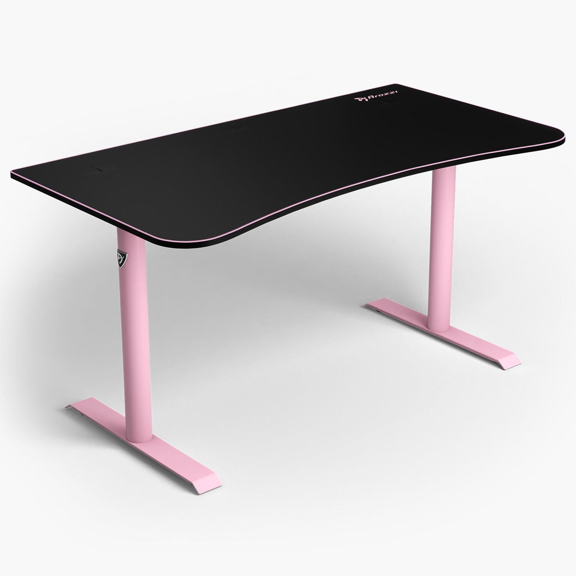Arozzi Arena Medium Gaming Desk in Pink