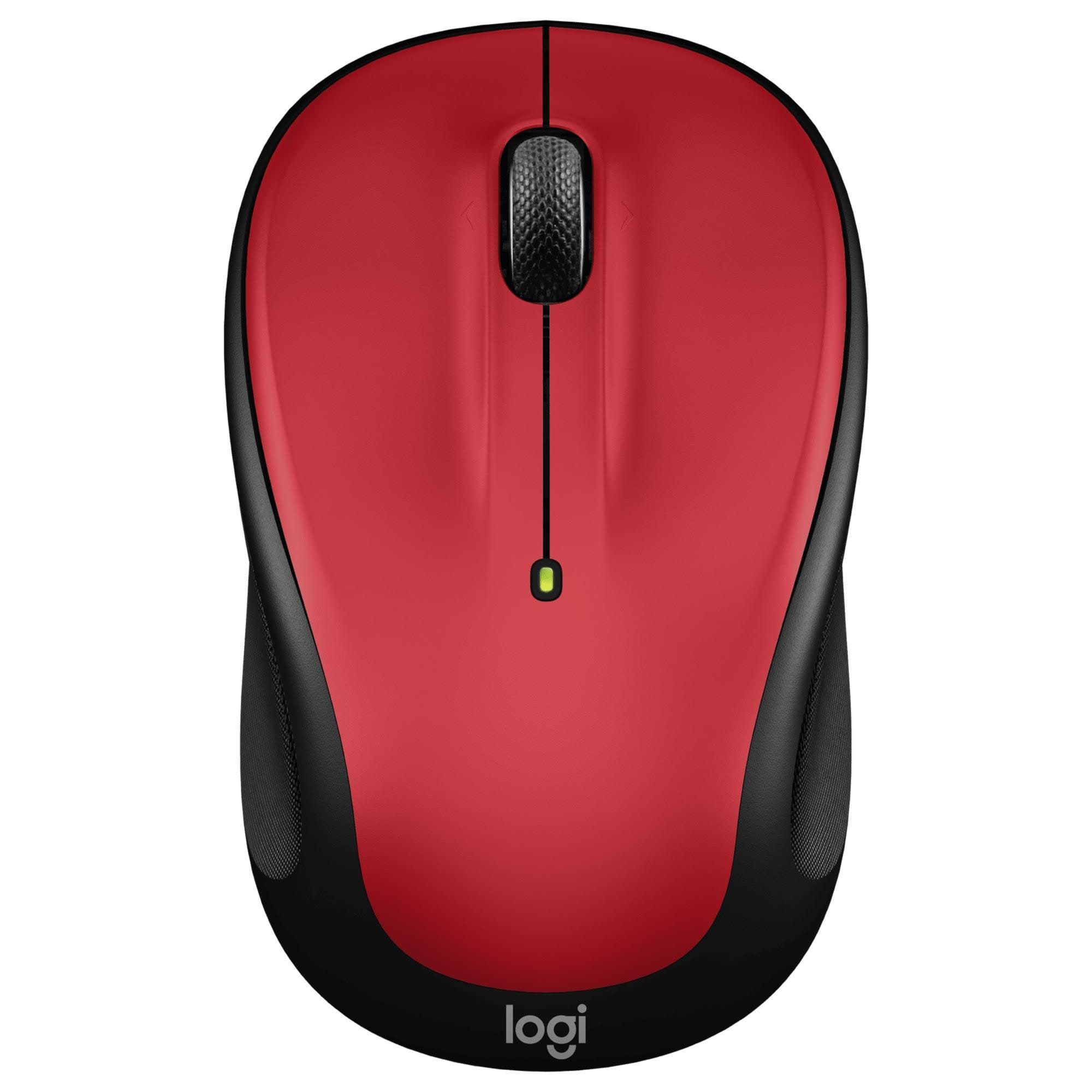 Logitech M325S Optical Compact Ambidextrous Wireless Mouse in Red