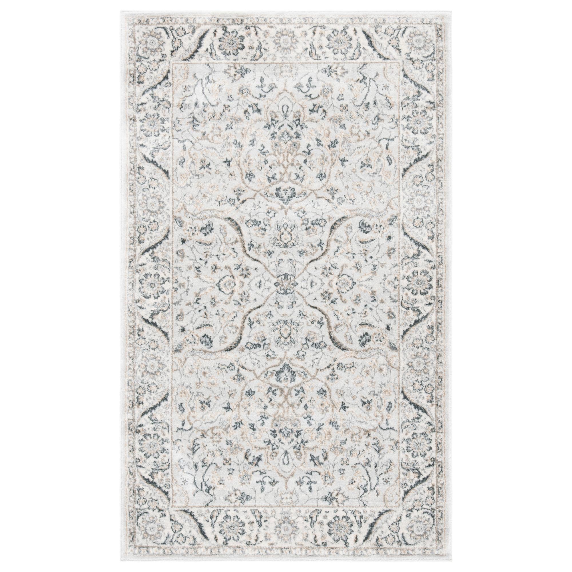 Safavieh Isabella 3' x 5' Light Grey and Cream Area Rug
