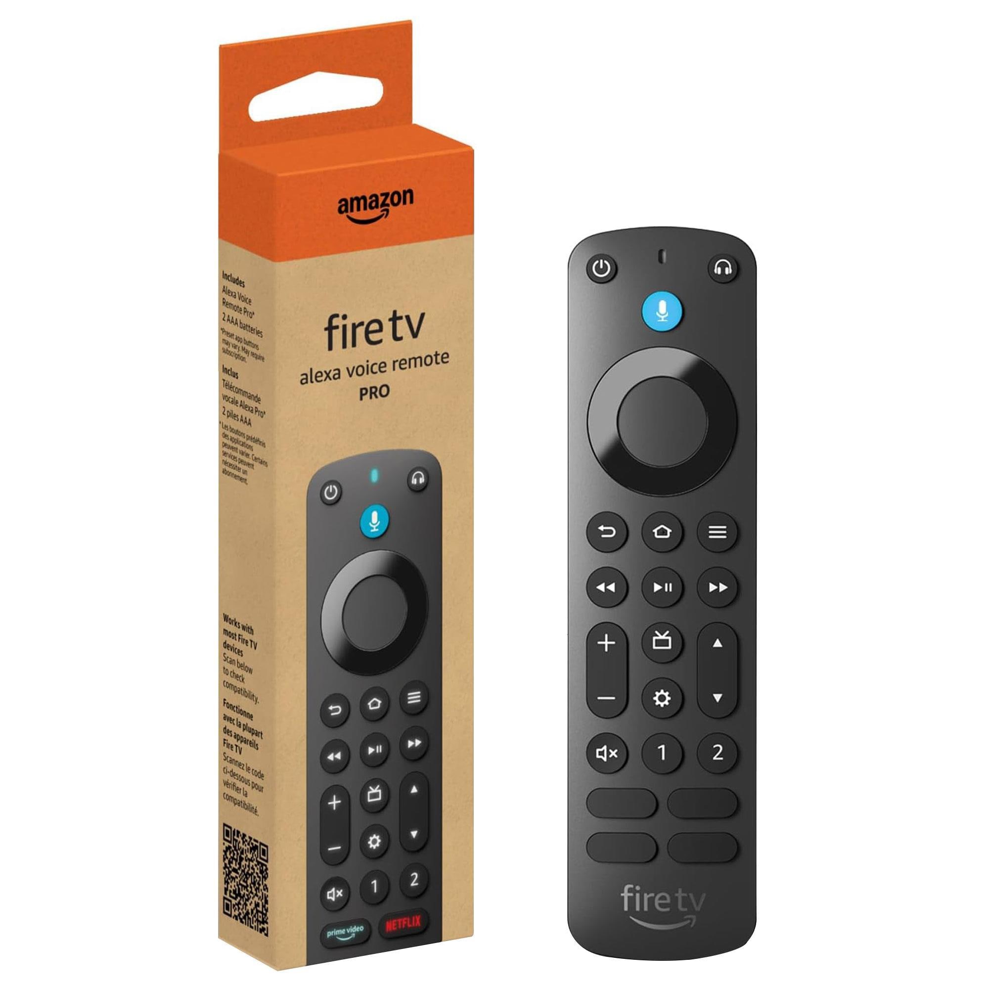 Amazon Fire TV Alexa Voice Remote Pro in Black