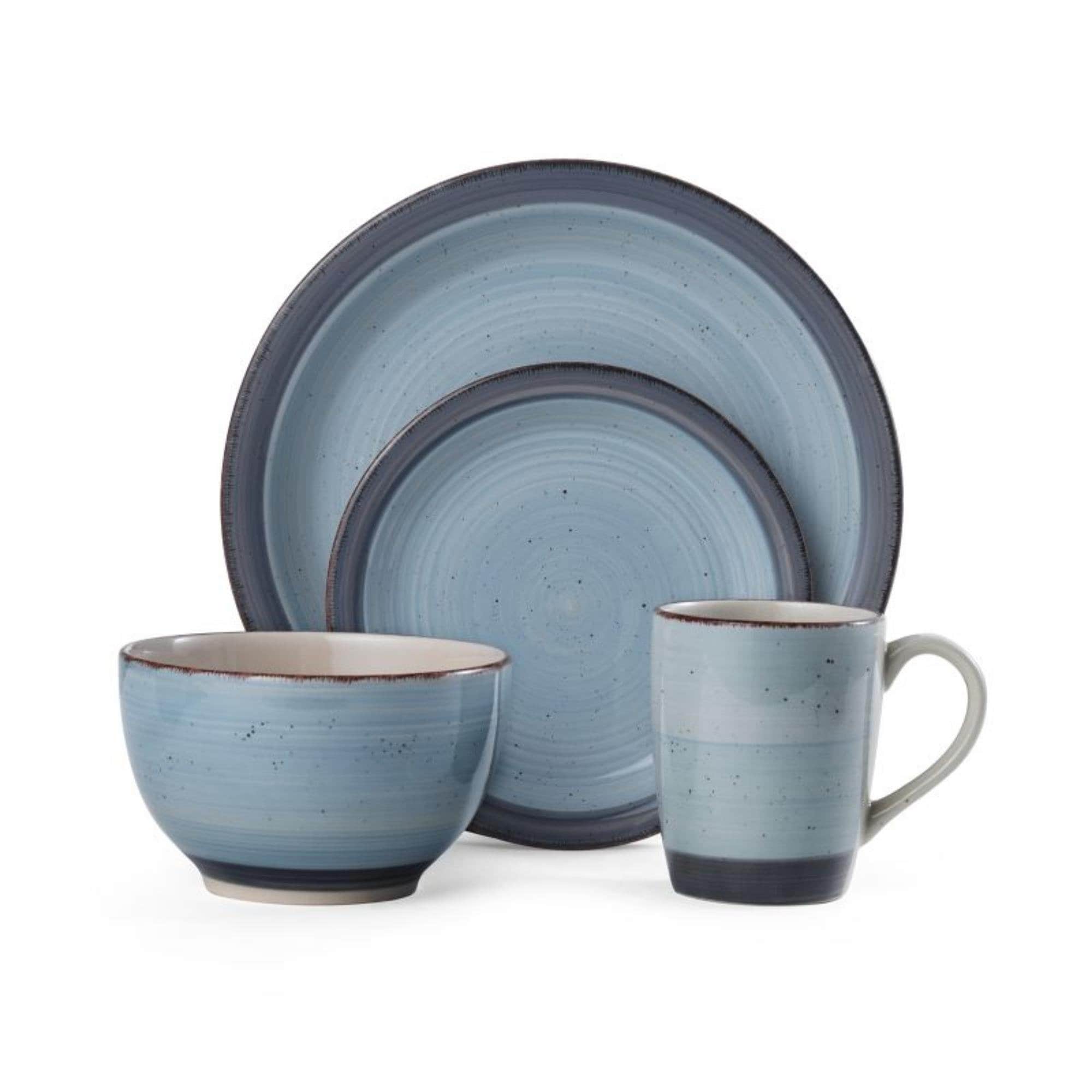 Pfaltzgraff Sadie 16 Piece Dinnerware Set in Blue NFM