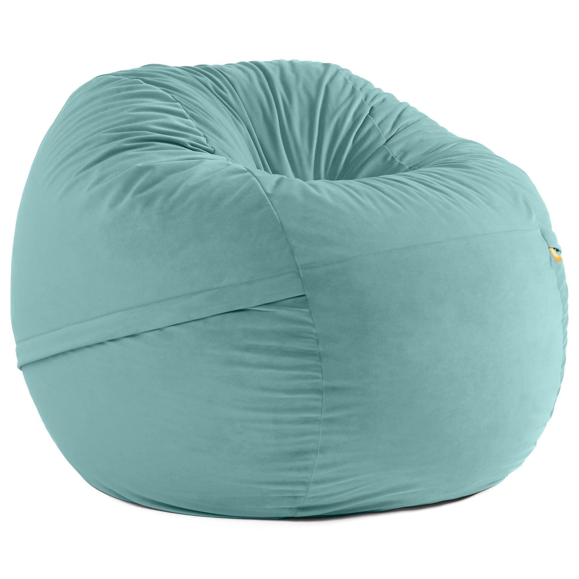 Jaxx Saxx 5' Large Round Bean Bag Chair in Turquoise