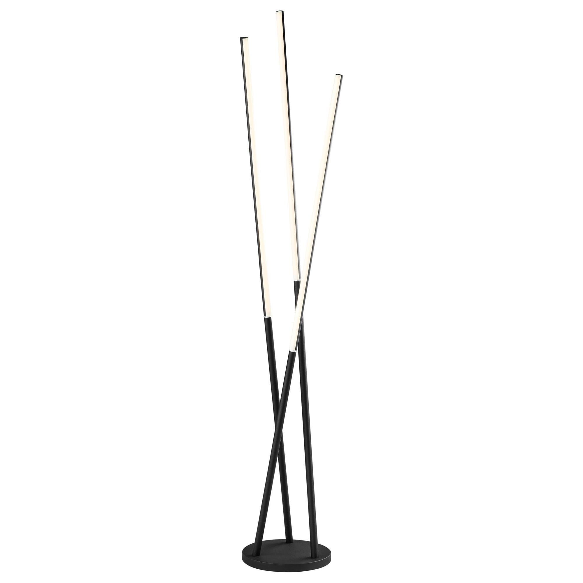 Lite Source Lorant 3-Light LED Floor Lamp in Black