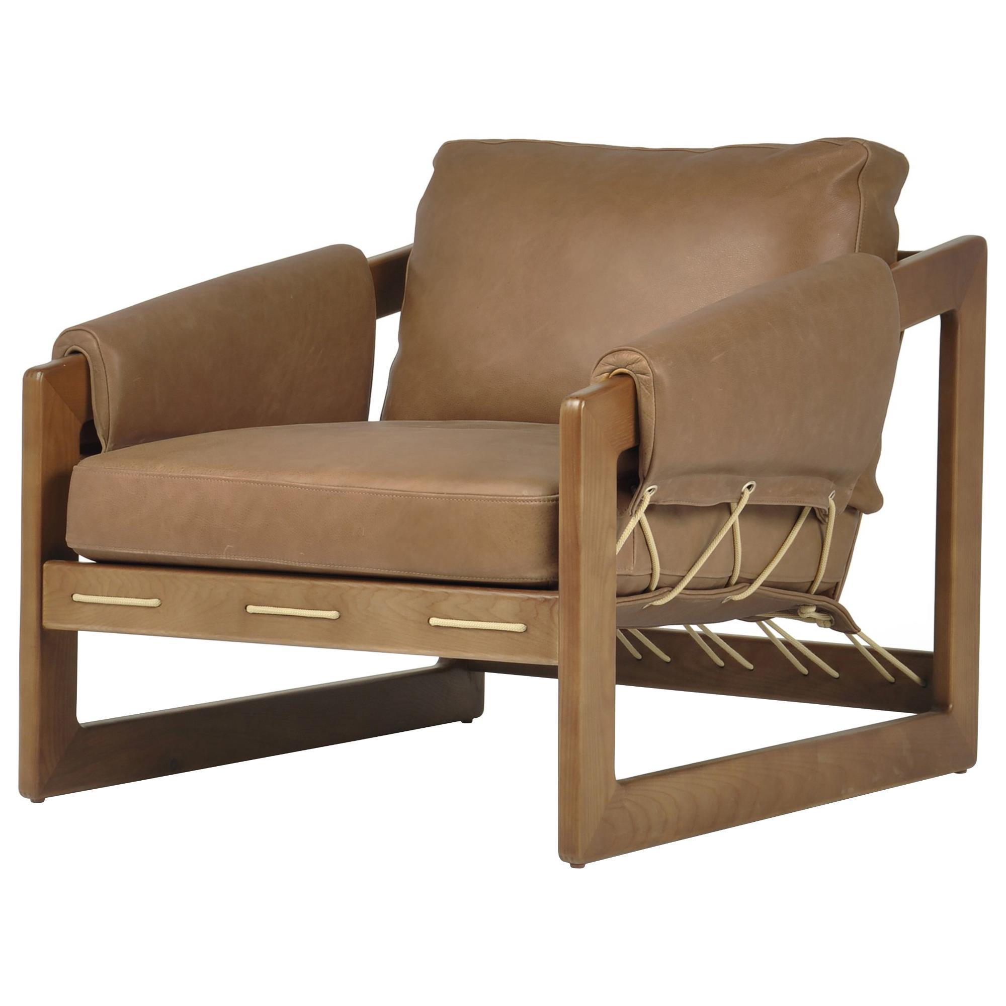 Four Hands Dustin Leather Accent Chair in Palermo Cognac