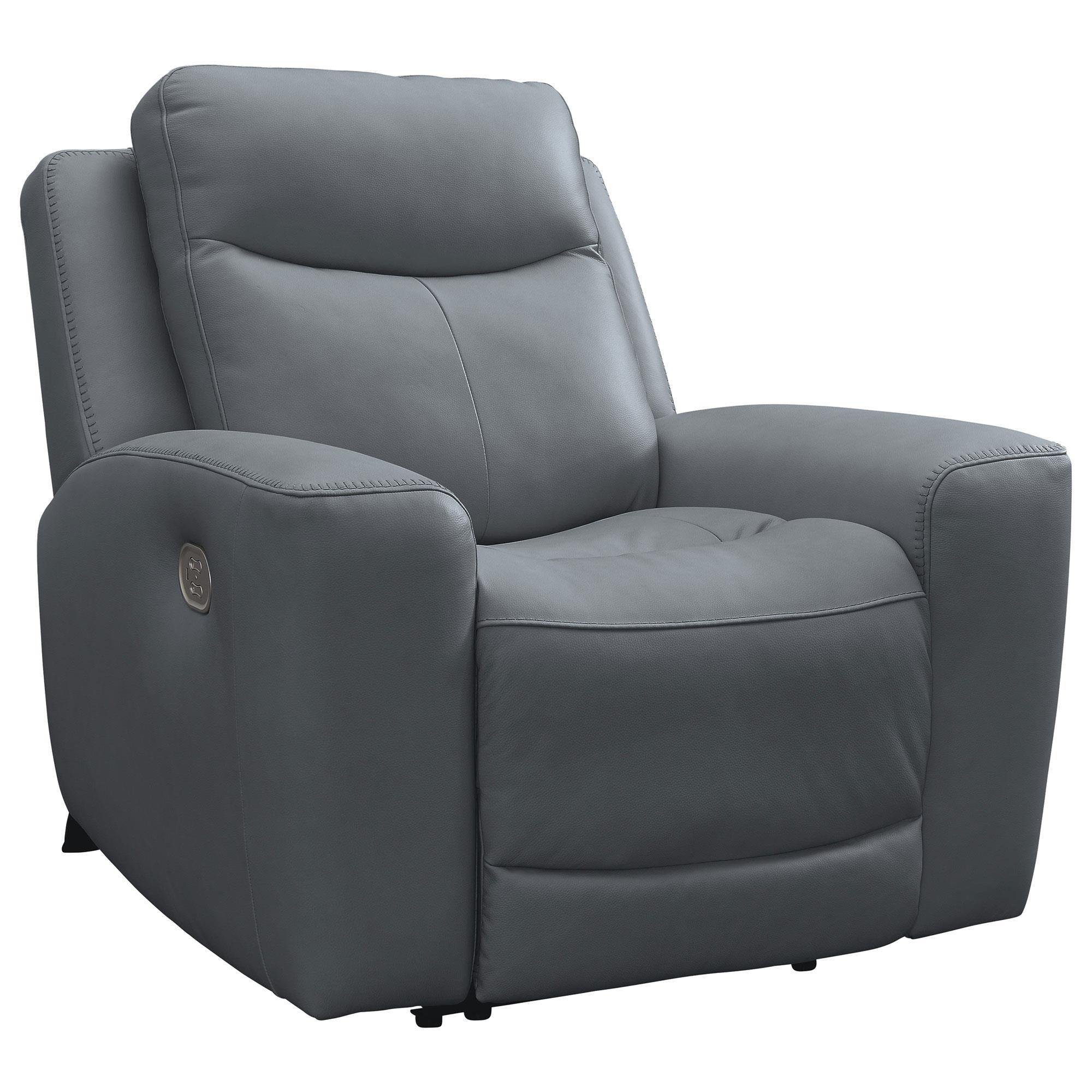 Ashley Mindanao Power Recliner in Steel