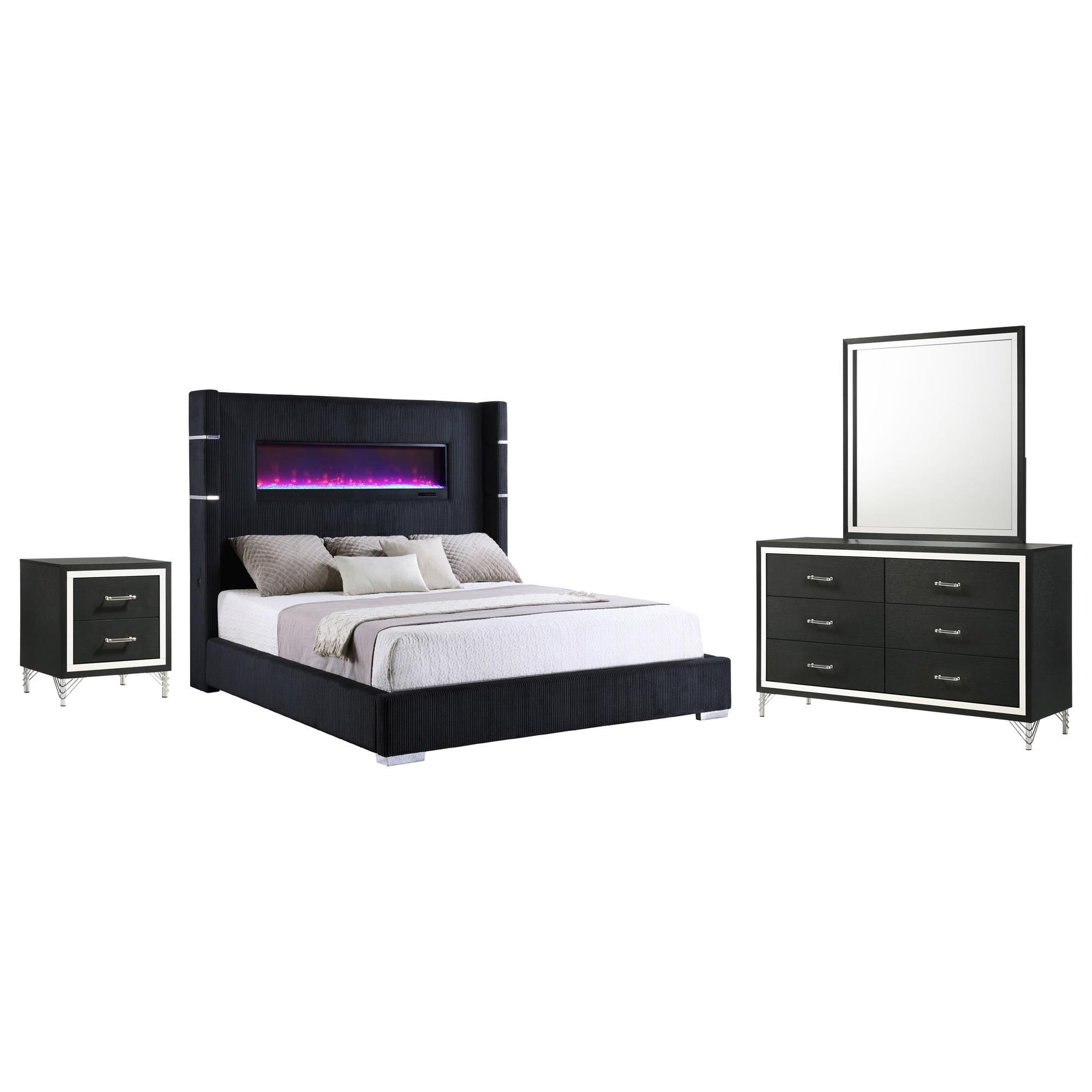 Pacific Landing Tisdall and Lucia 4-Piece Eastern King Bedroom Set