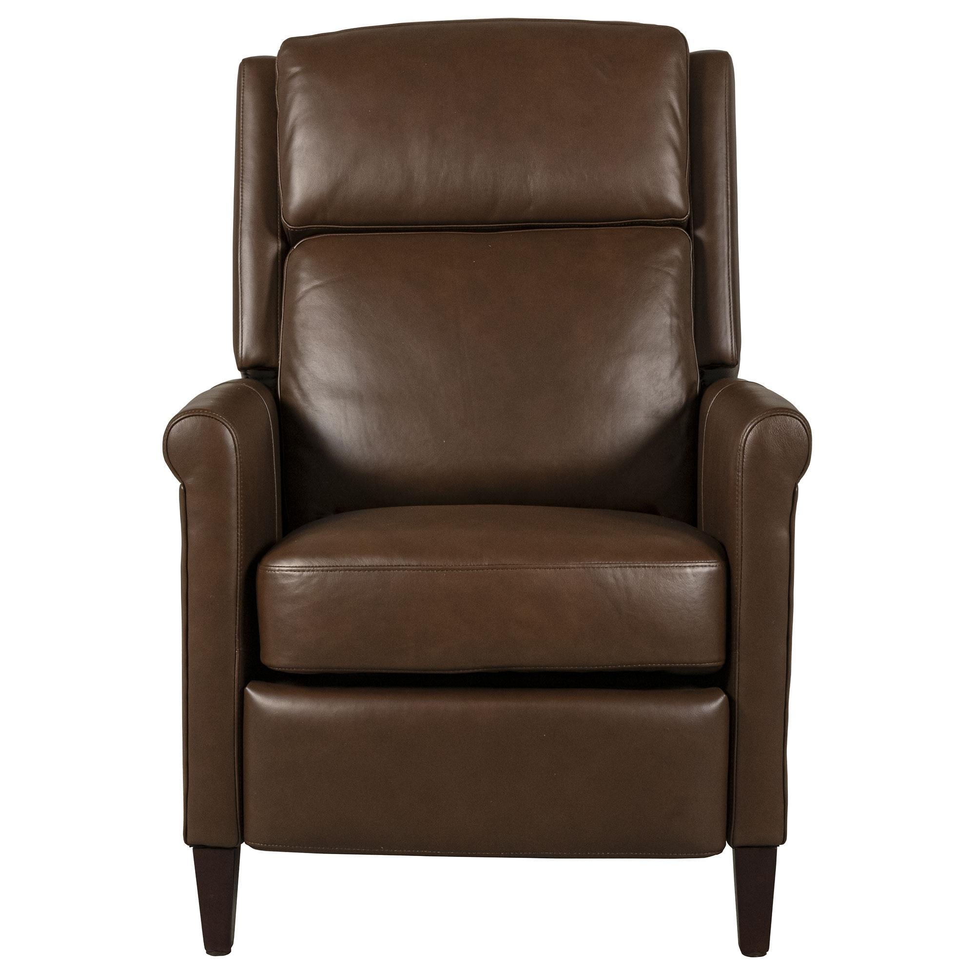 Value Furniture Limited Leather Power Hi-Leg Recliner in Chocolate 