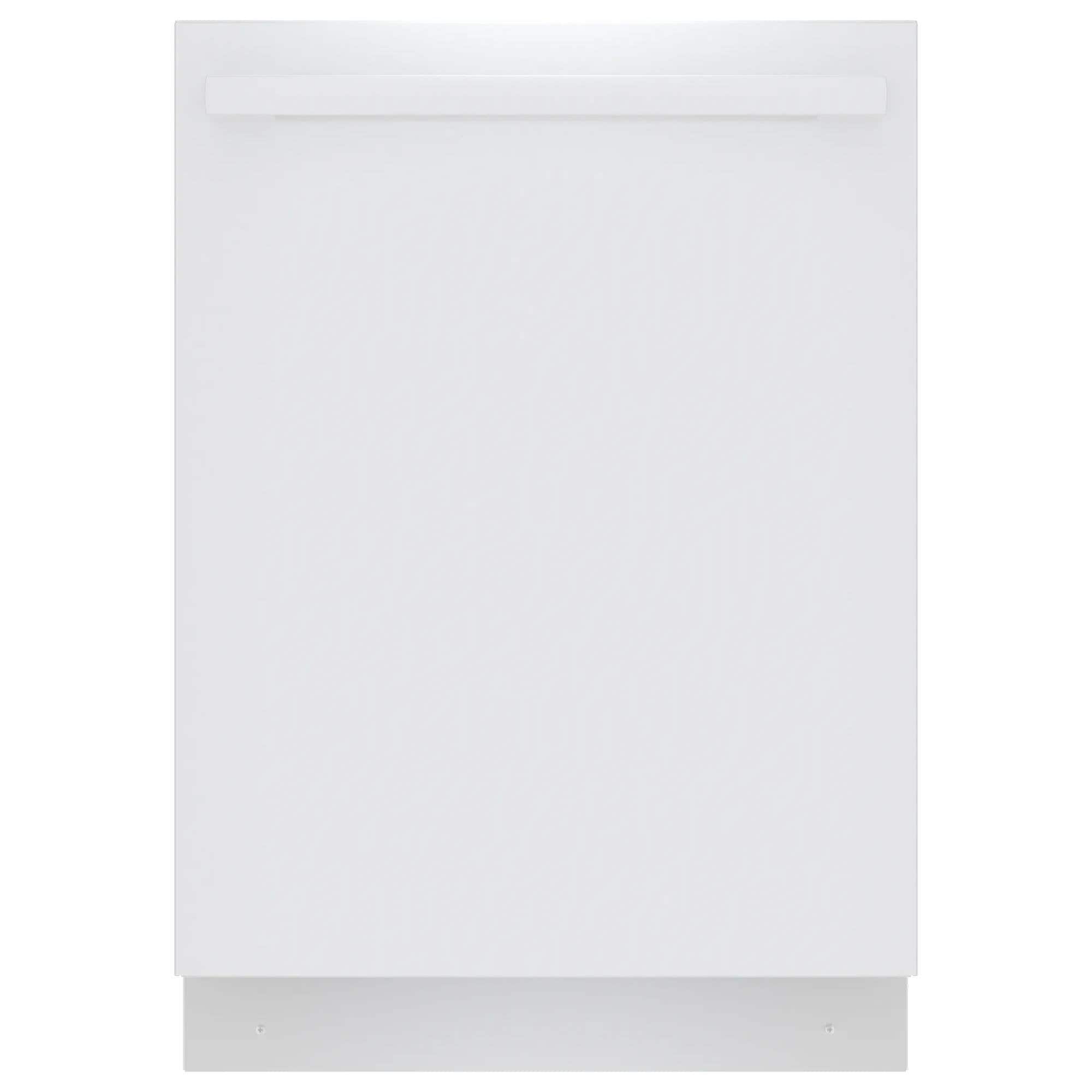 Bosch 800 Series 24 Built In Bar Handle Dishwasher with 8 Wash Cycles in White NFM