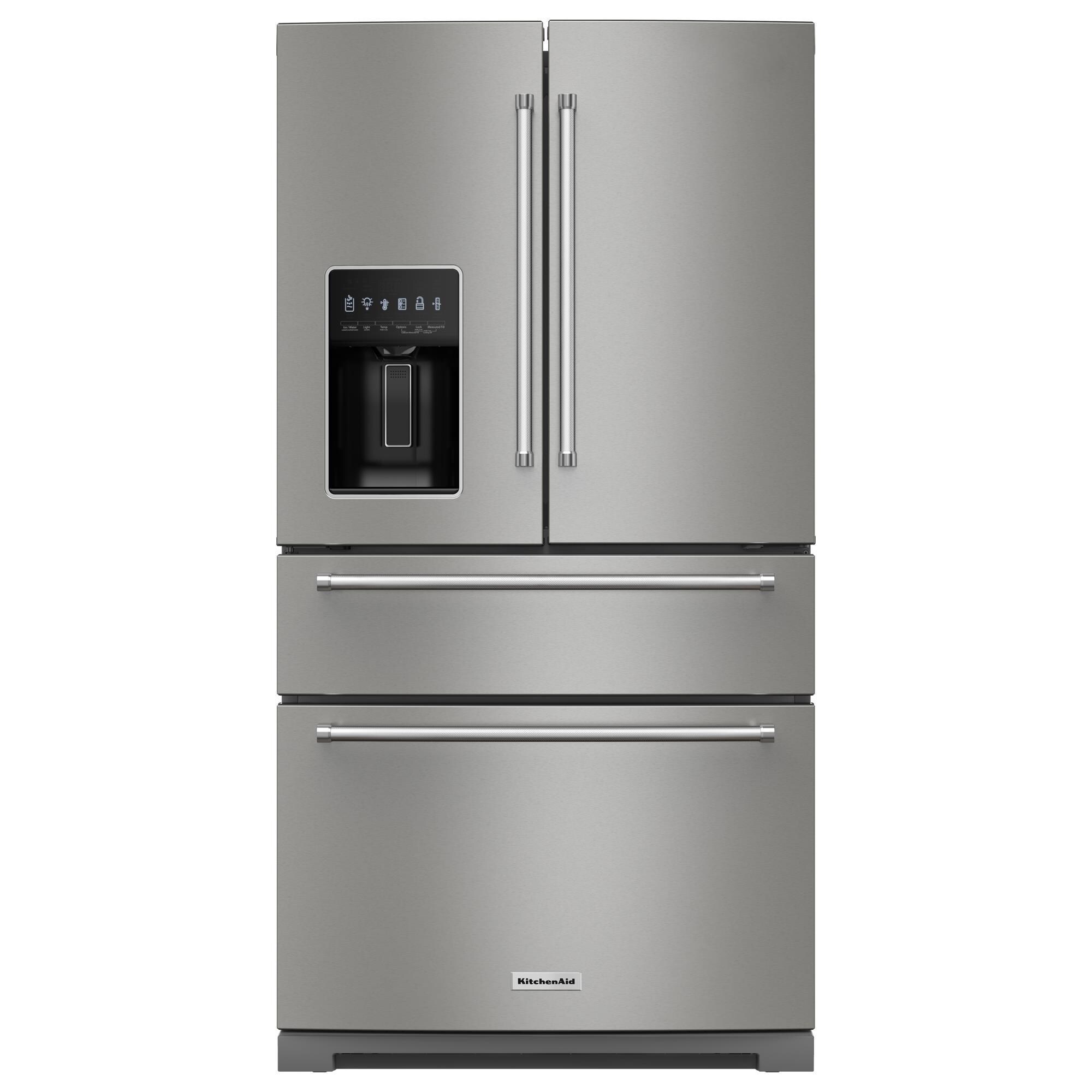 美品 、日立 with me BF-1 KitchenAid 26.2 Cu. Ft. French Door Refrigerator with Platinum
