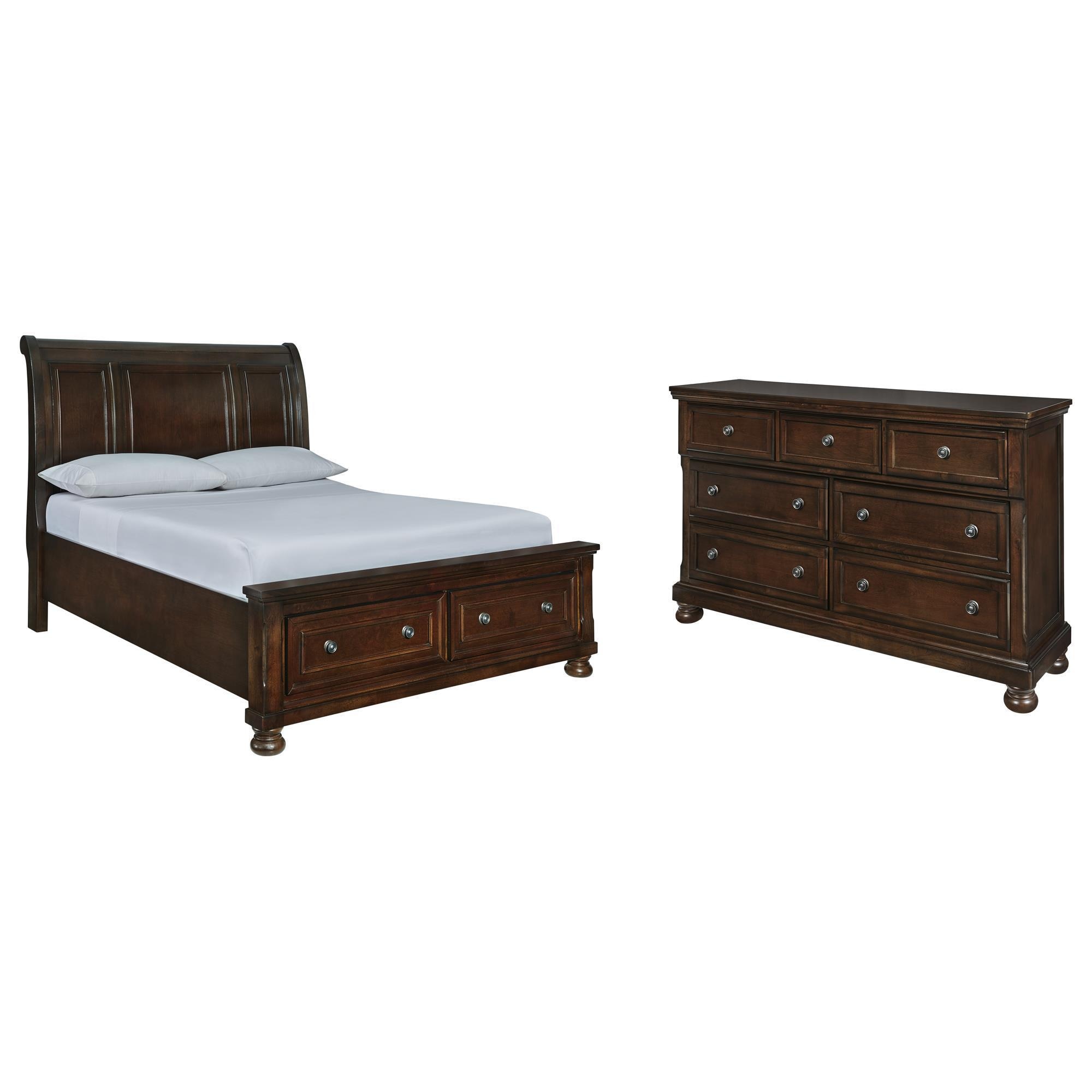 Millennium Porter 2Piece Queen Bedroom Set Rustic Brown NFM