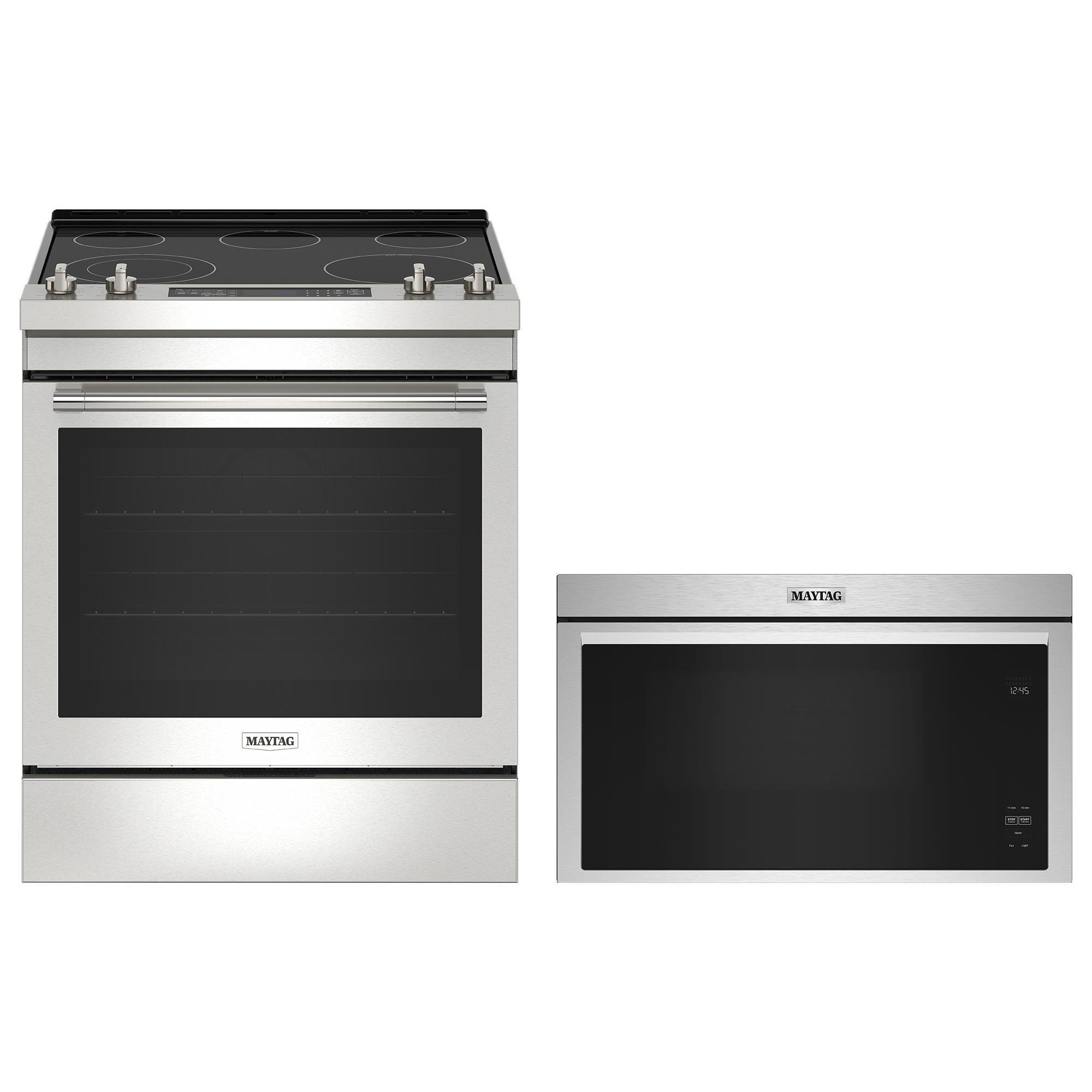 Maytag 2Piece Kitchen Package with 30" Electric Range and 1.1 Cu. Ft