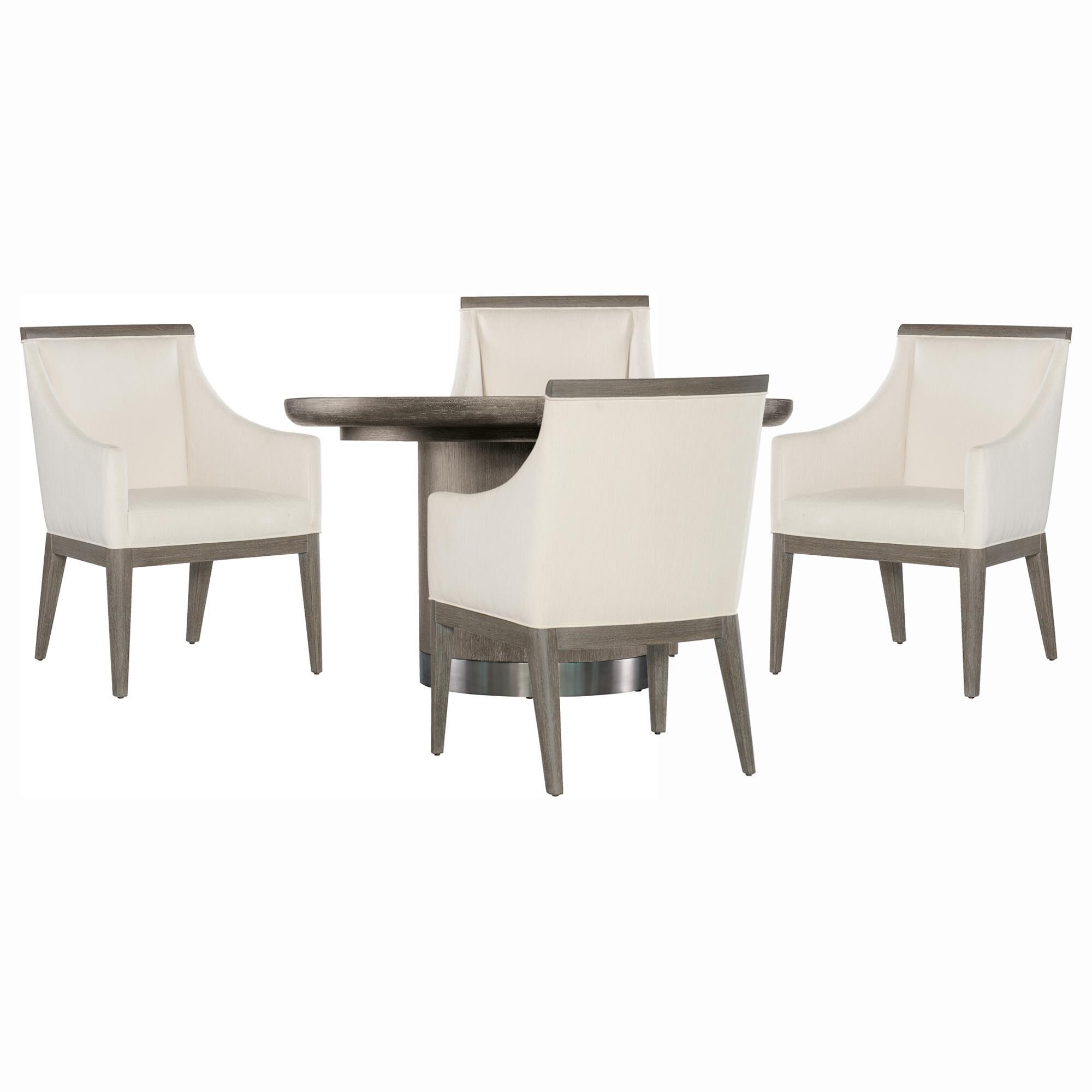 Hooker Furniture Modern Mood 5-Piece Round Dining Set in Mink | NFM
