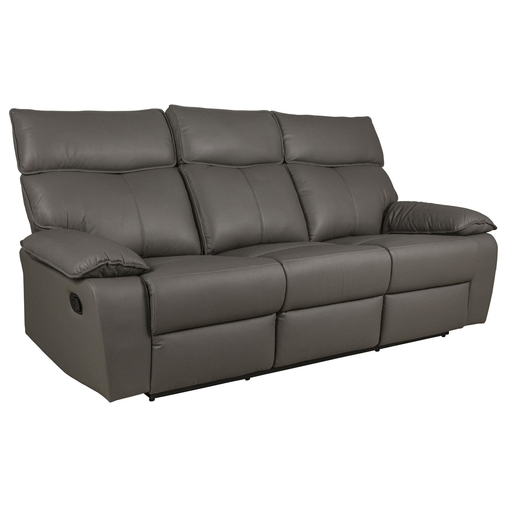 Mayberry Hill Wildcard Manual Motion Reclining Sofa in Aviarah Grey
