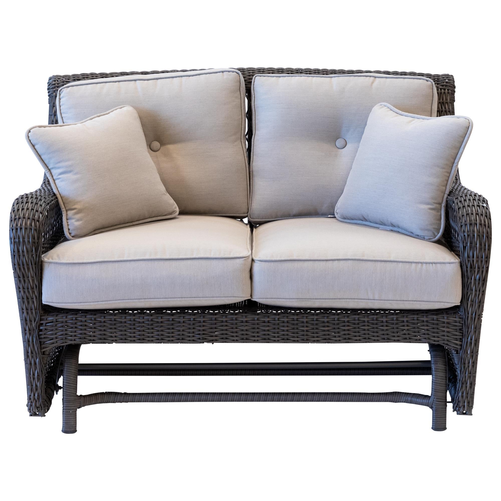 Clear Creek Collection Loveseat Glider w 2 Pillows NFM