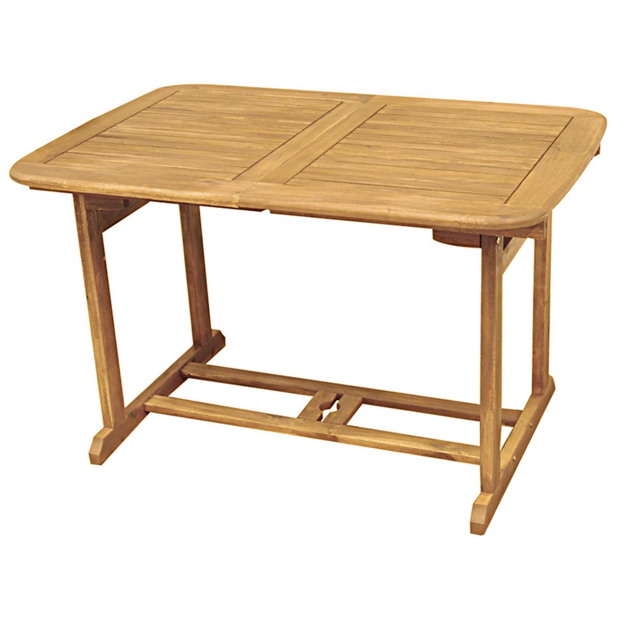 Walker Edison Sundowner Acacia Wood Butterfly Dining Table in Natural