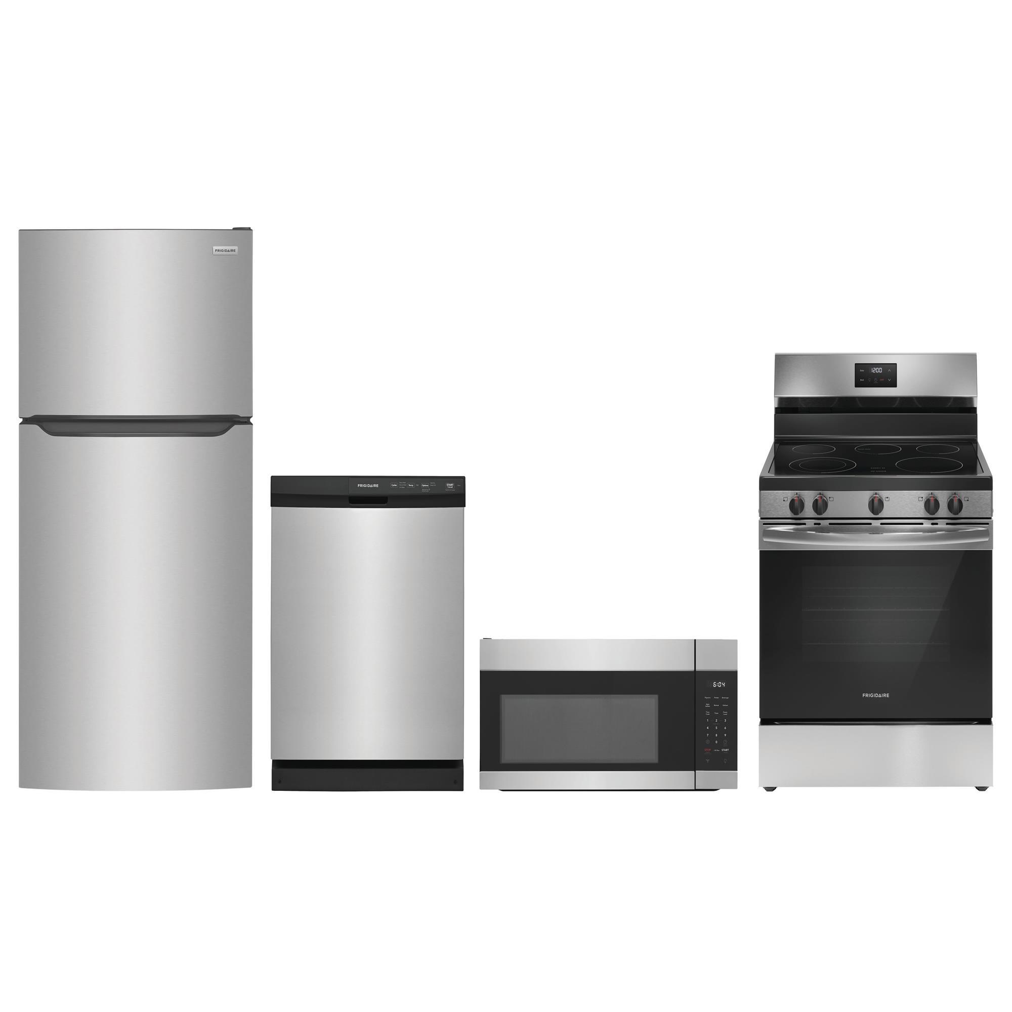 Frigidaire 4-Piece Kitchen Package with 1.7 cu. ft. Microwave in