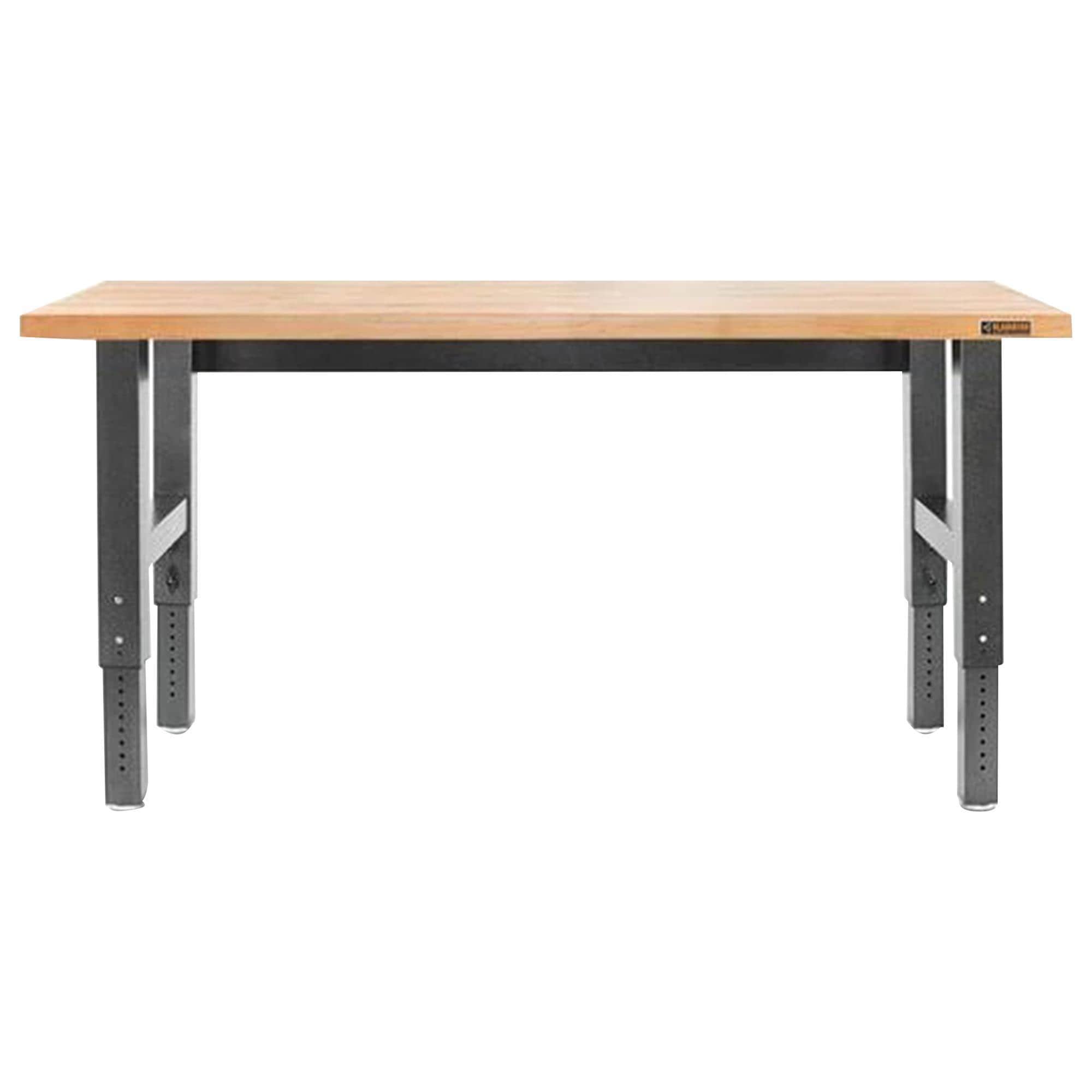 シギヤマ家具　FREED 120 SHINCHO COUNTER✨ Gladiator 6' Adjustable Height Hardwood Workbench in Hammered