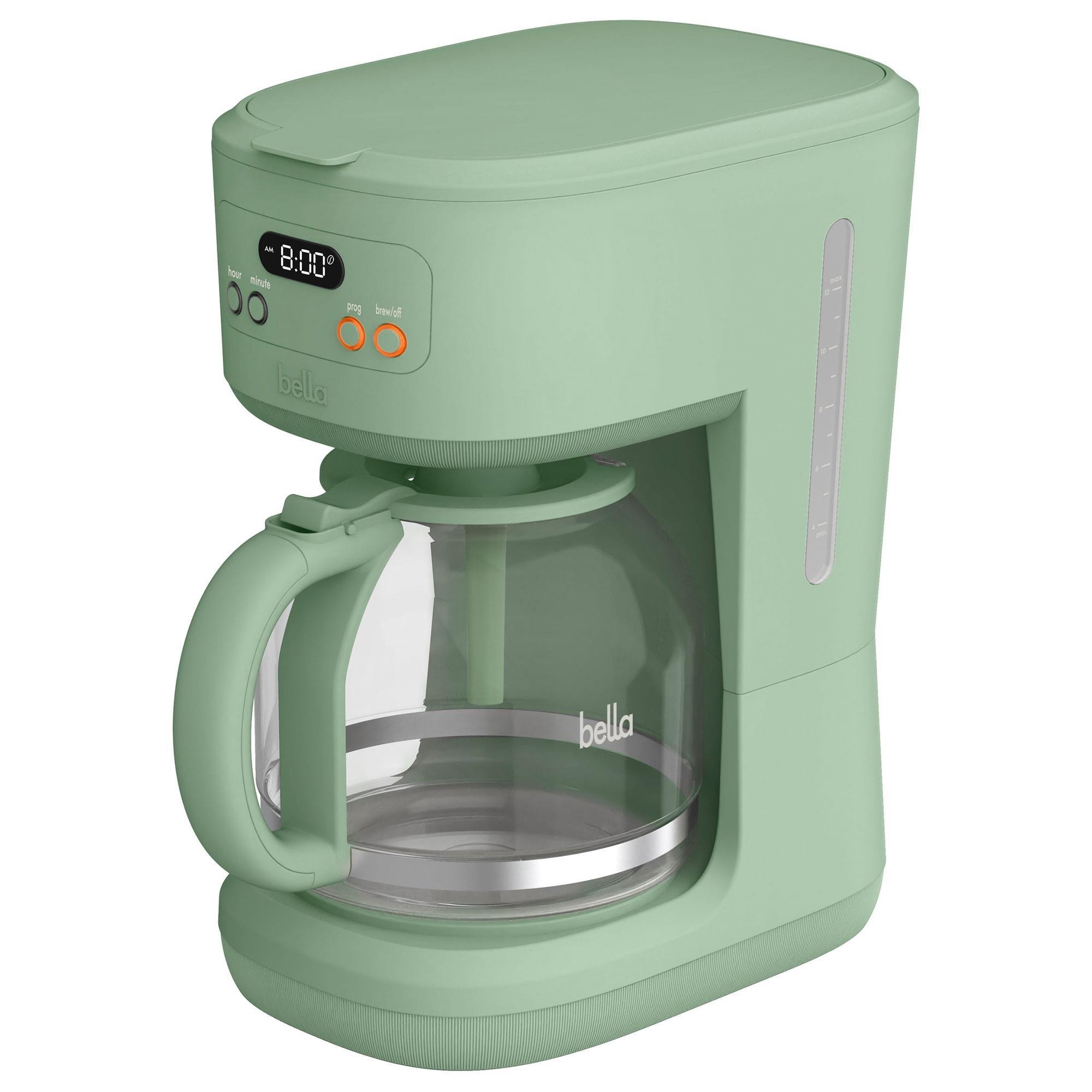 Bella 12-Cup Programmable Coffee Maker in Seaglass