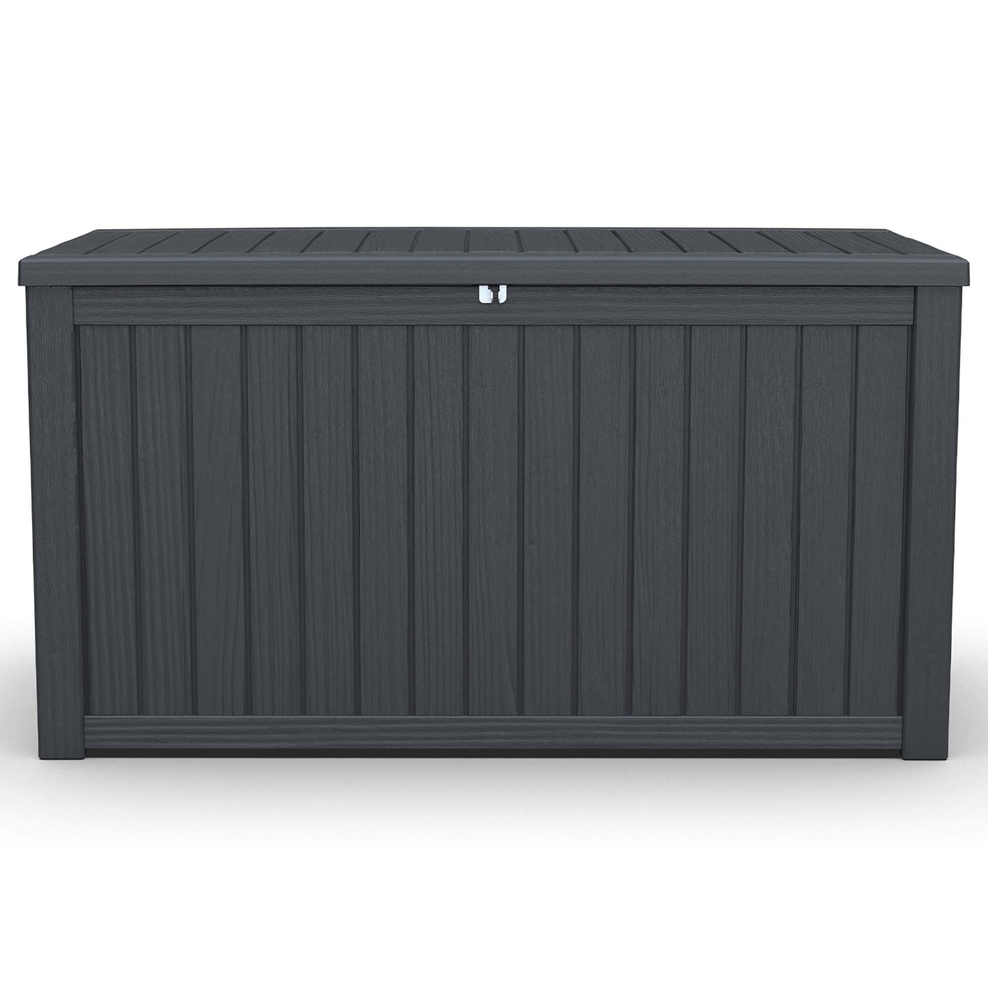Hearth and Haven 180-Gallon Outdoor Plastic Deck Box in Black