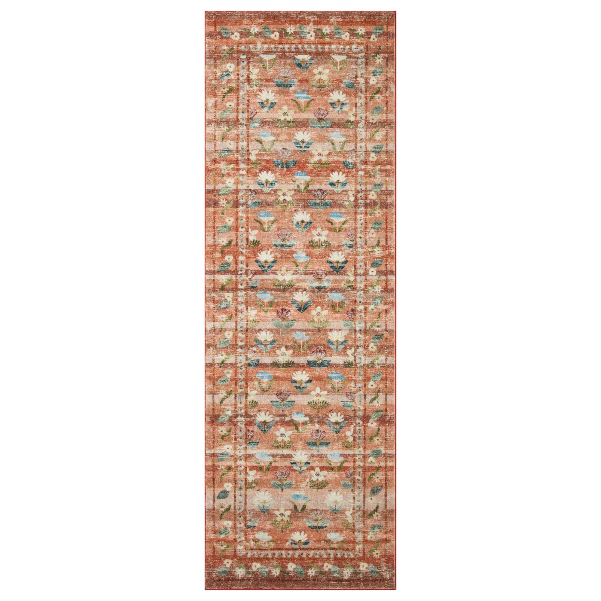 Rifle Paper Co. x Loloi Courtyard 2' x 5' Hadley Terracotta Runner