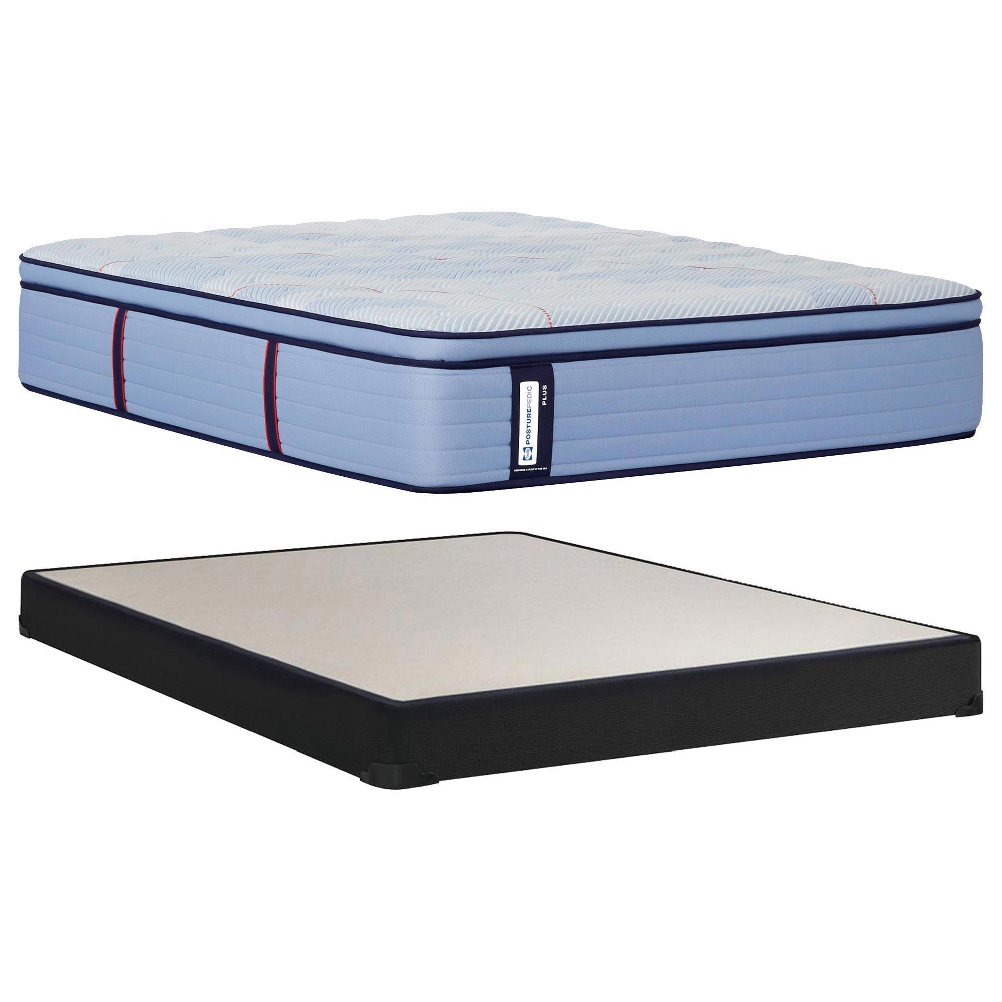 Sealy Newgard Medium Pillowtop Full Mattress with Low Profile Box