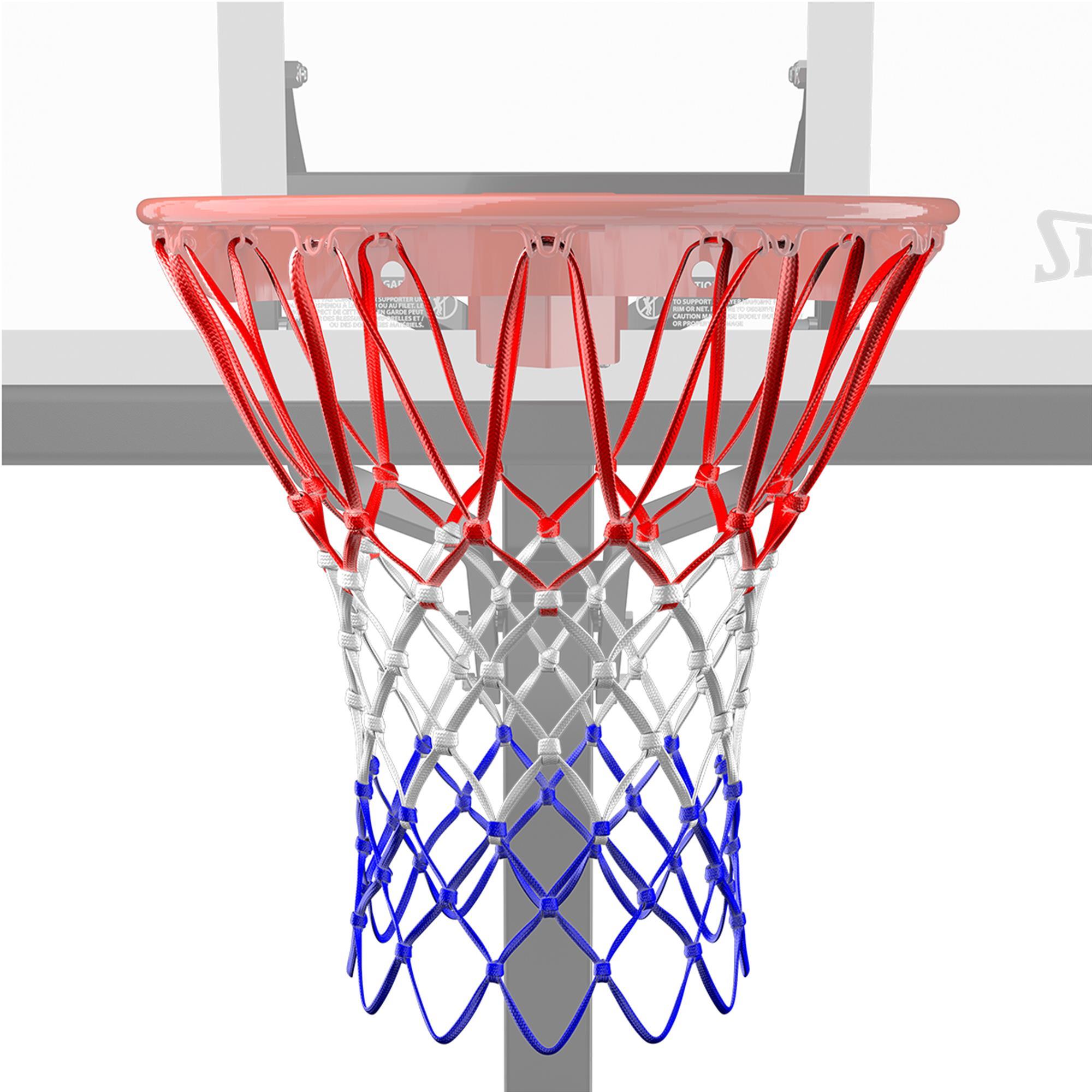 Spalding Red, White, Blue Basketball Net NFM