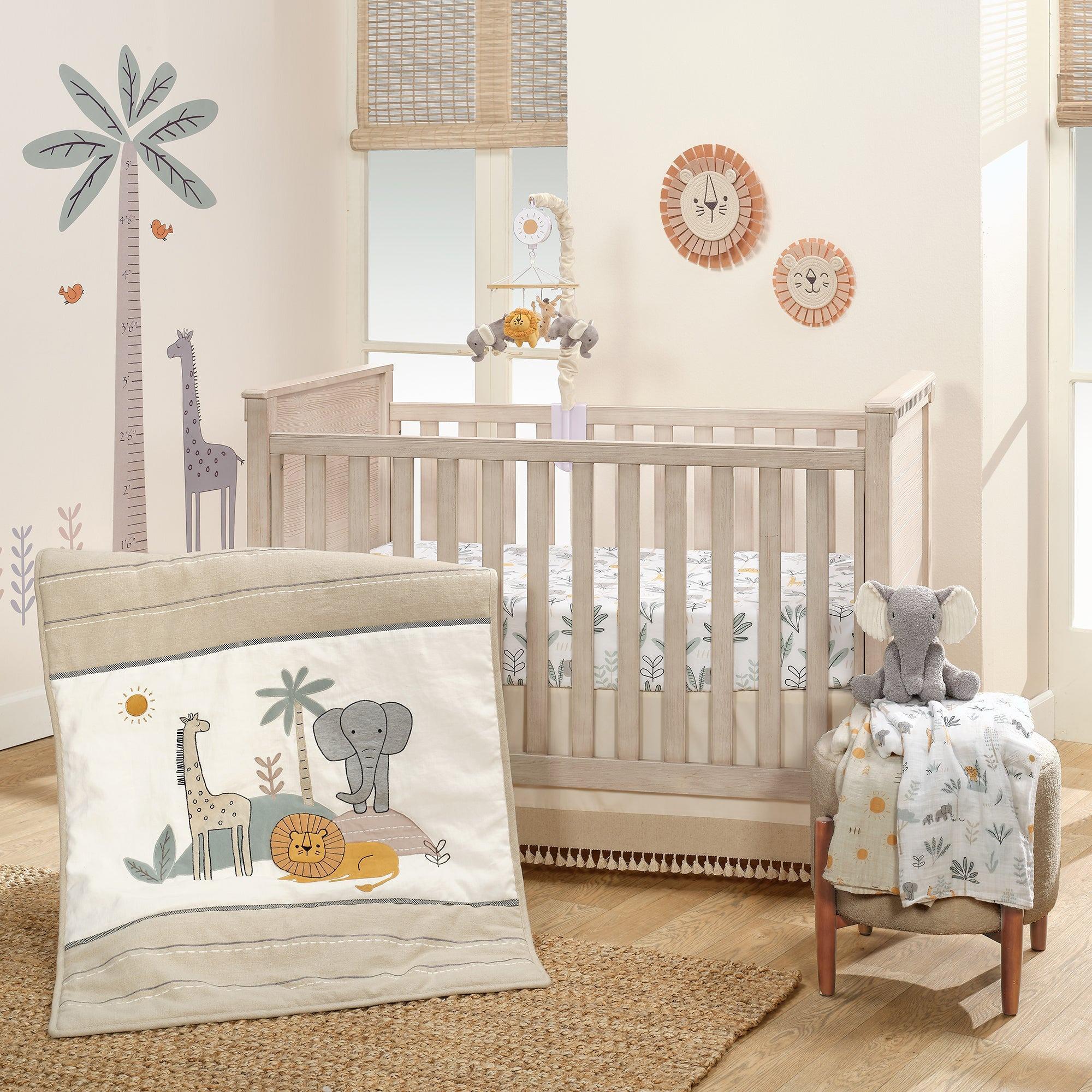 Safari Crib Bedding Set, Safari Nursery, Safari Animal Baby