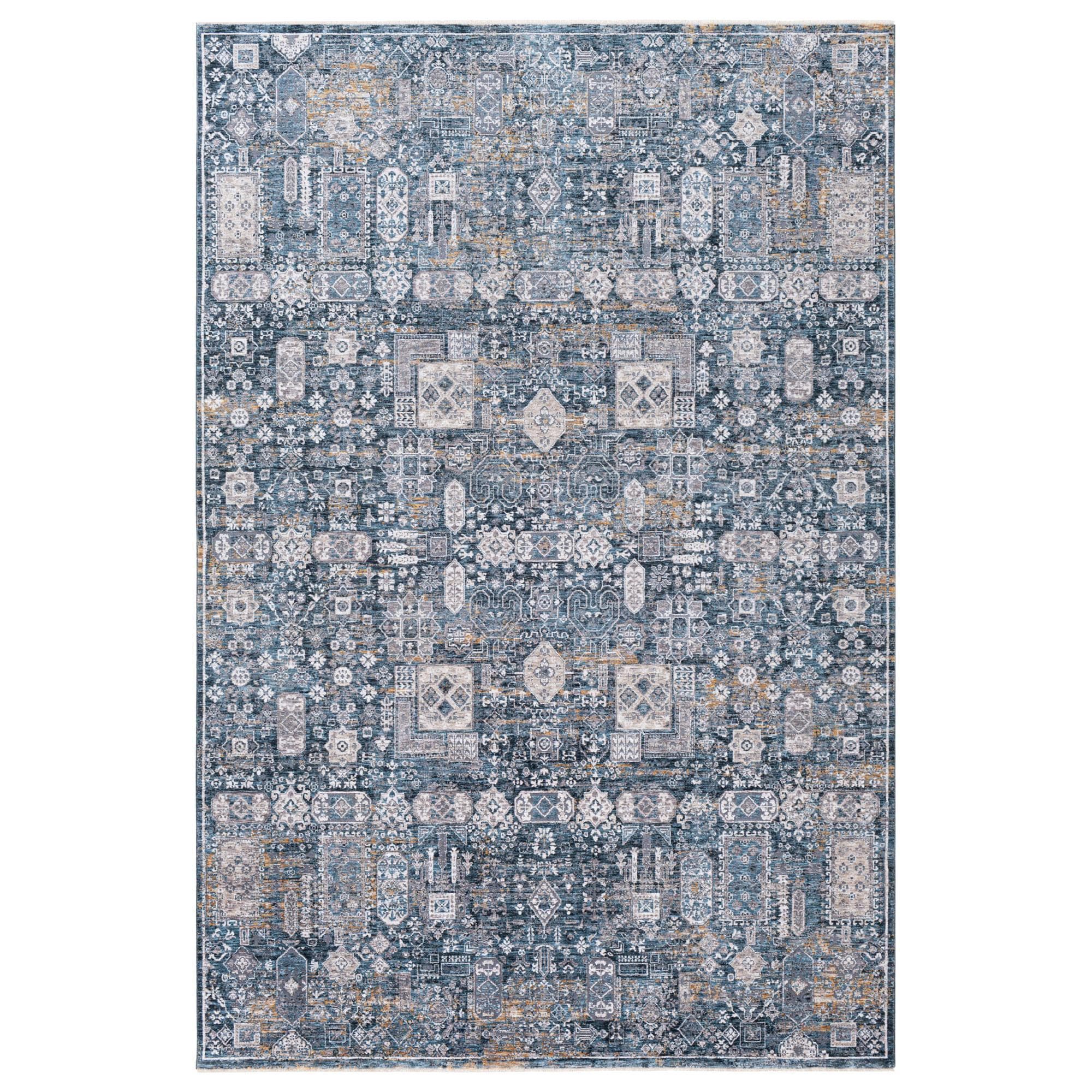 Surya Cardiff CDF-2309 Blue, Deep Teal, Medium Gray, Light Gray